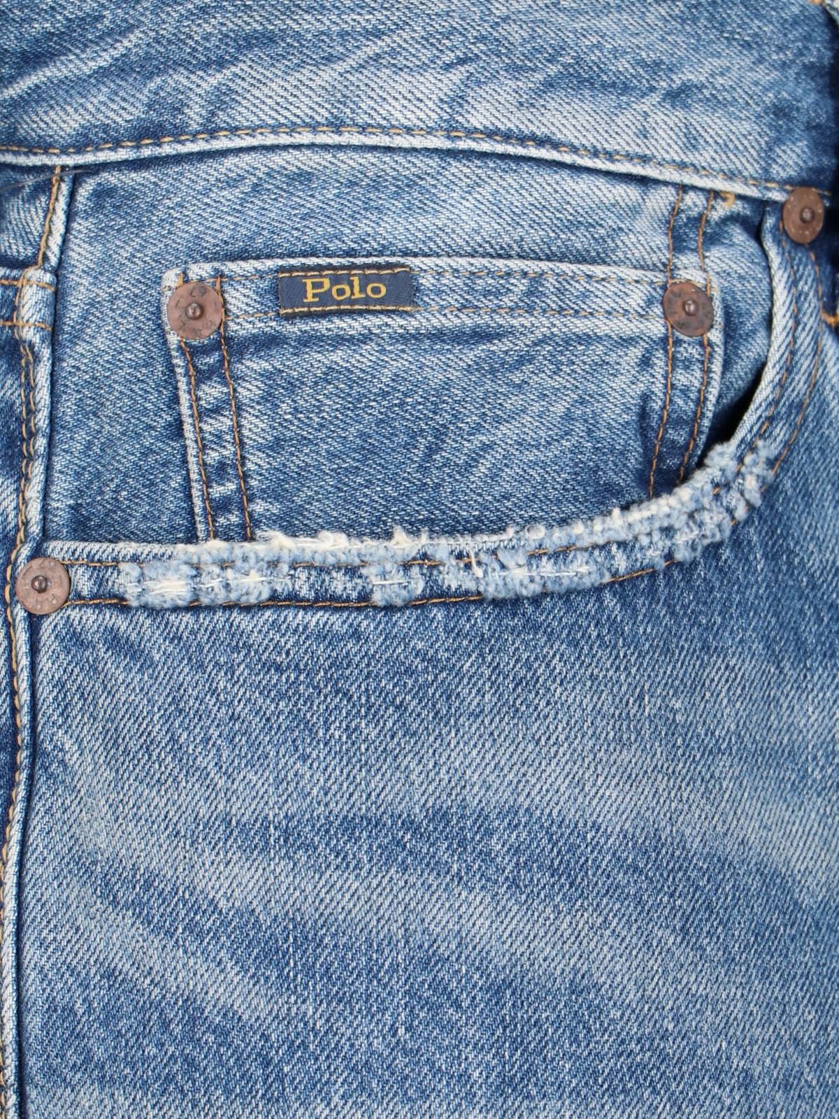 Shop Ralph Lauren Straight Jeans In Blue