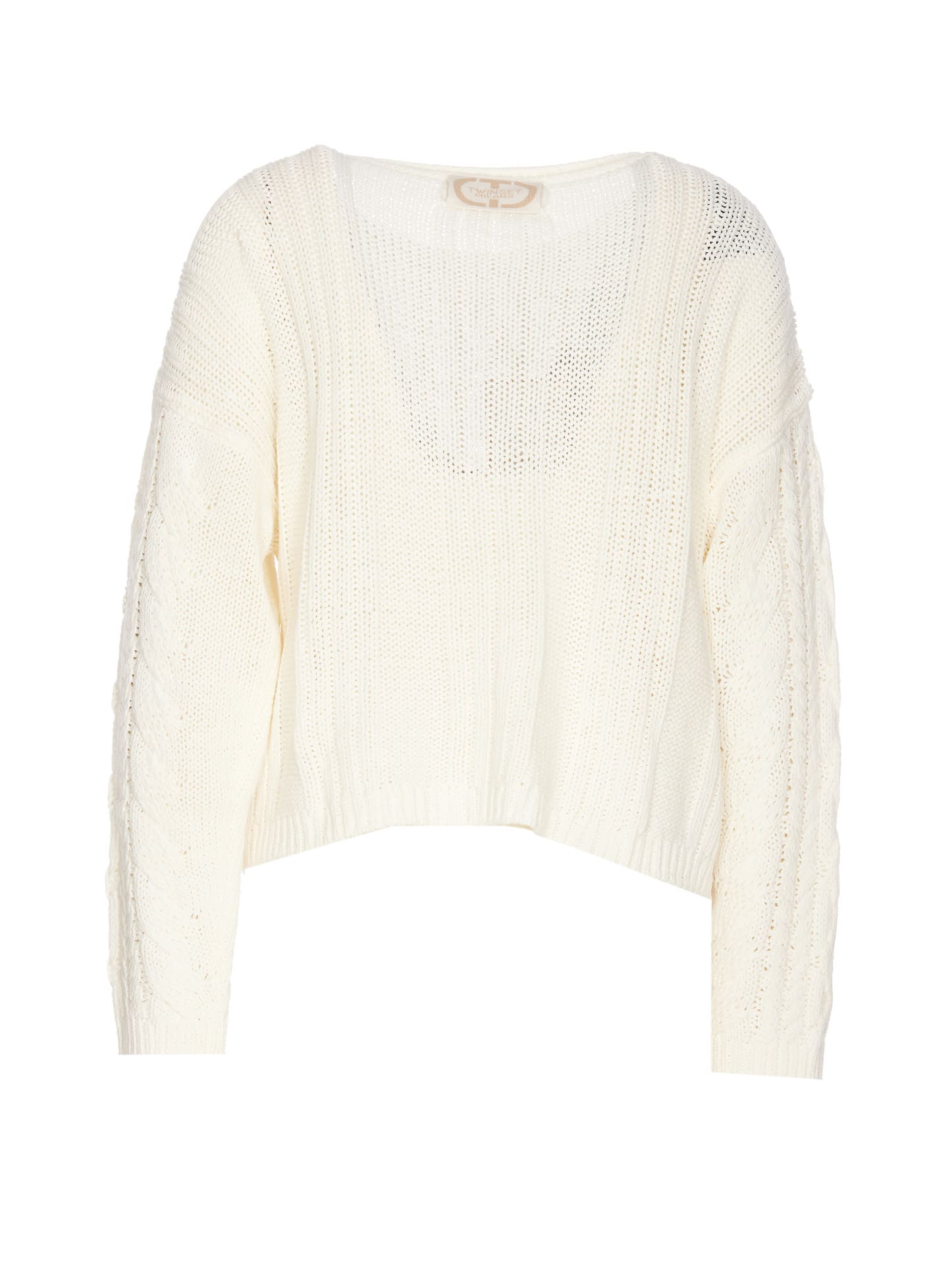 Shop Twinset Sweater In White