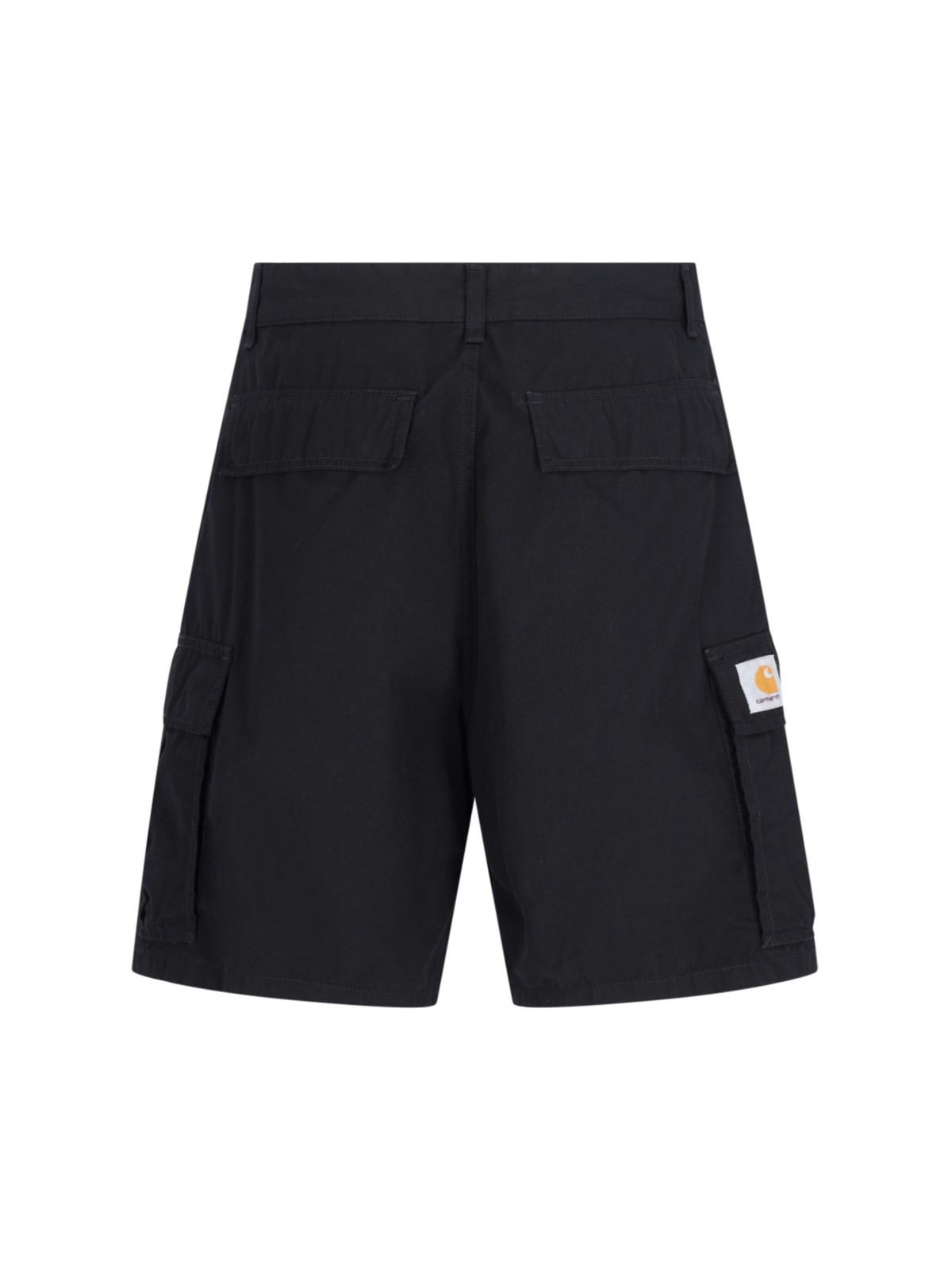 Shop Carhartt Cole Cargo Shorts In Black