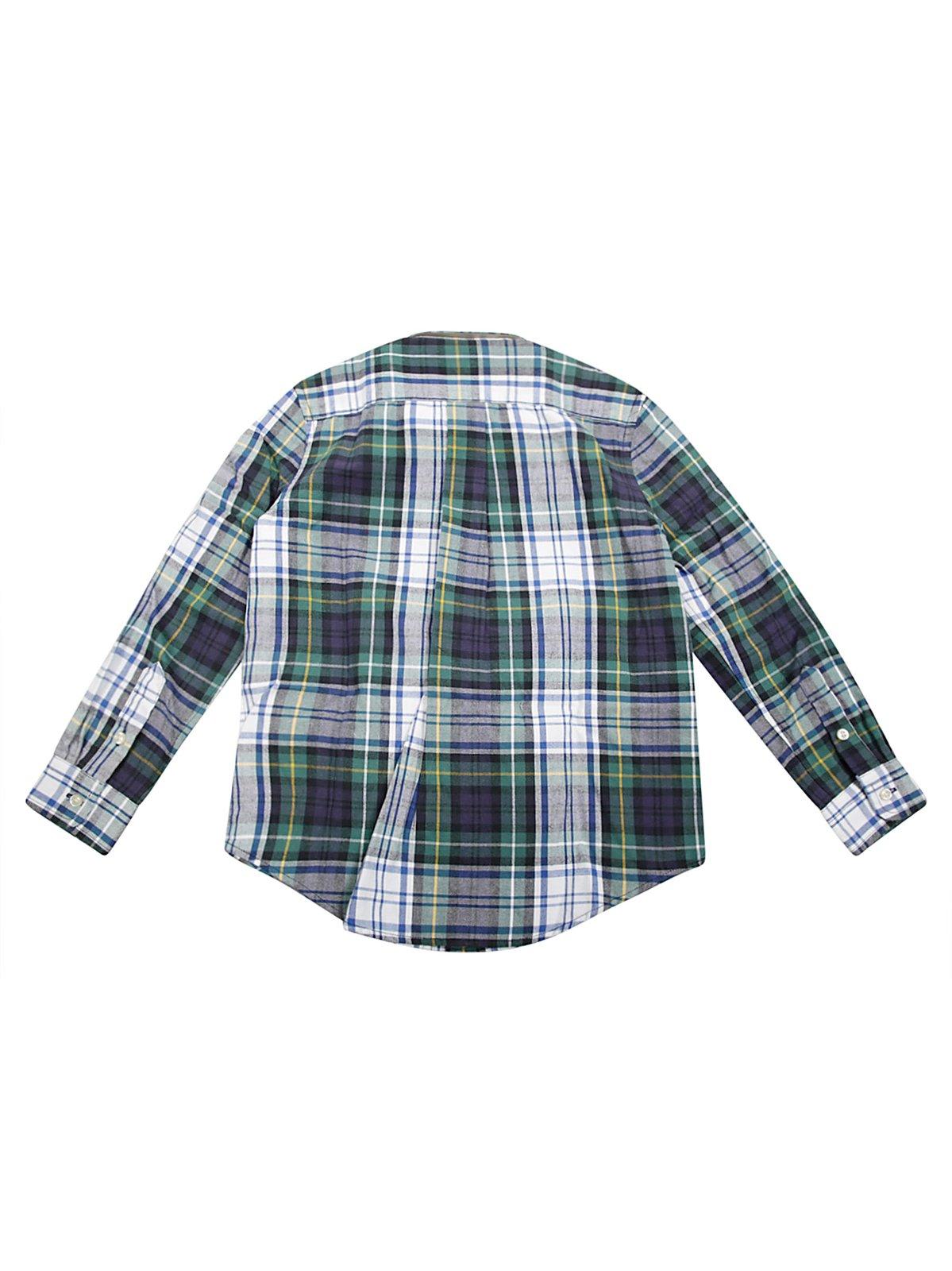 Polo Ralph Lauren Ralph Lauren Kids Camicia A Quadri In White Green Multi