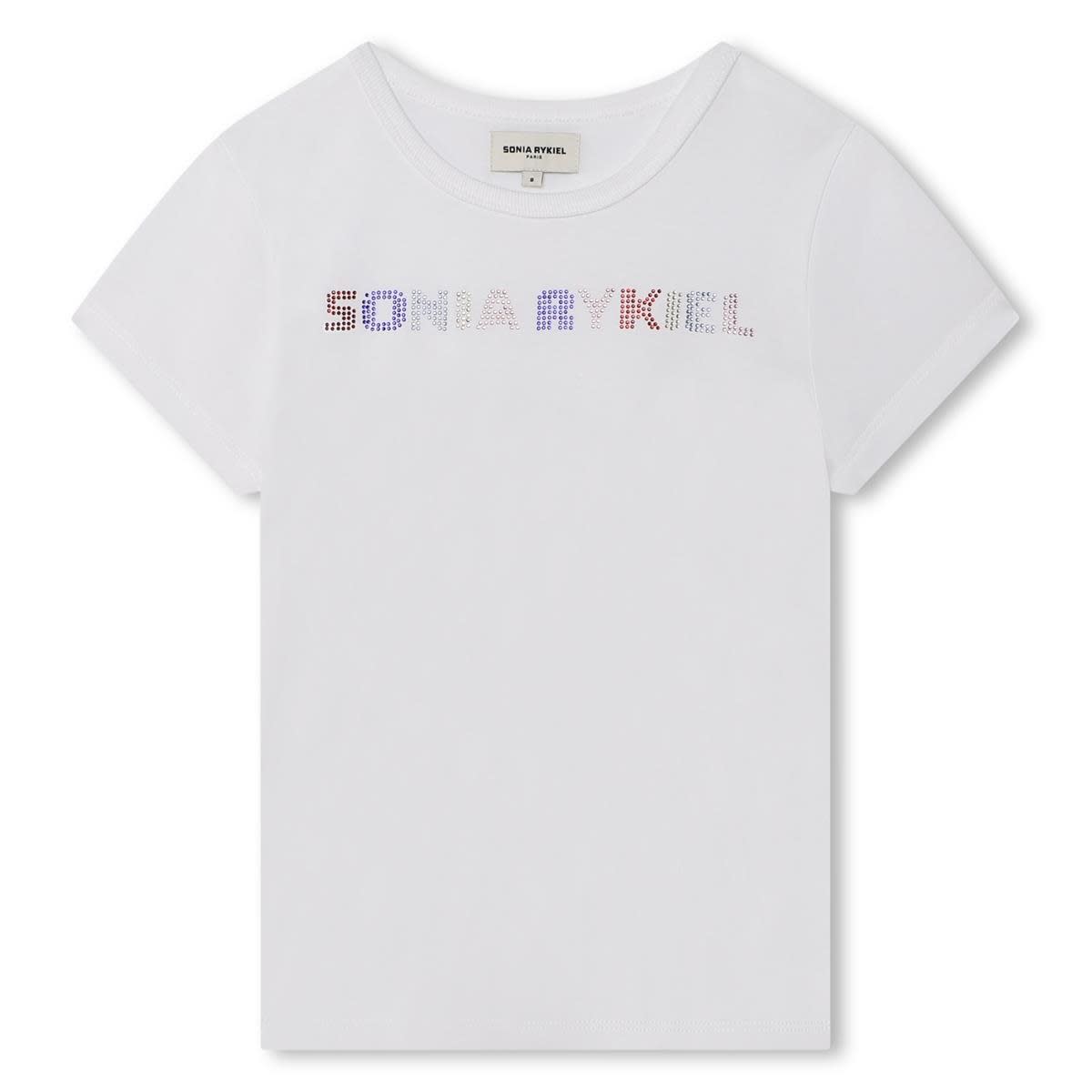 Shop Sonia Rykiel T-shirt With Decoration In White