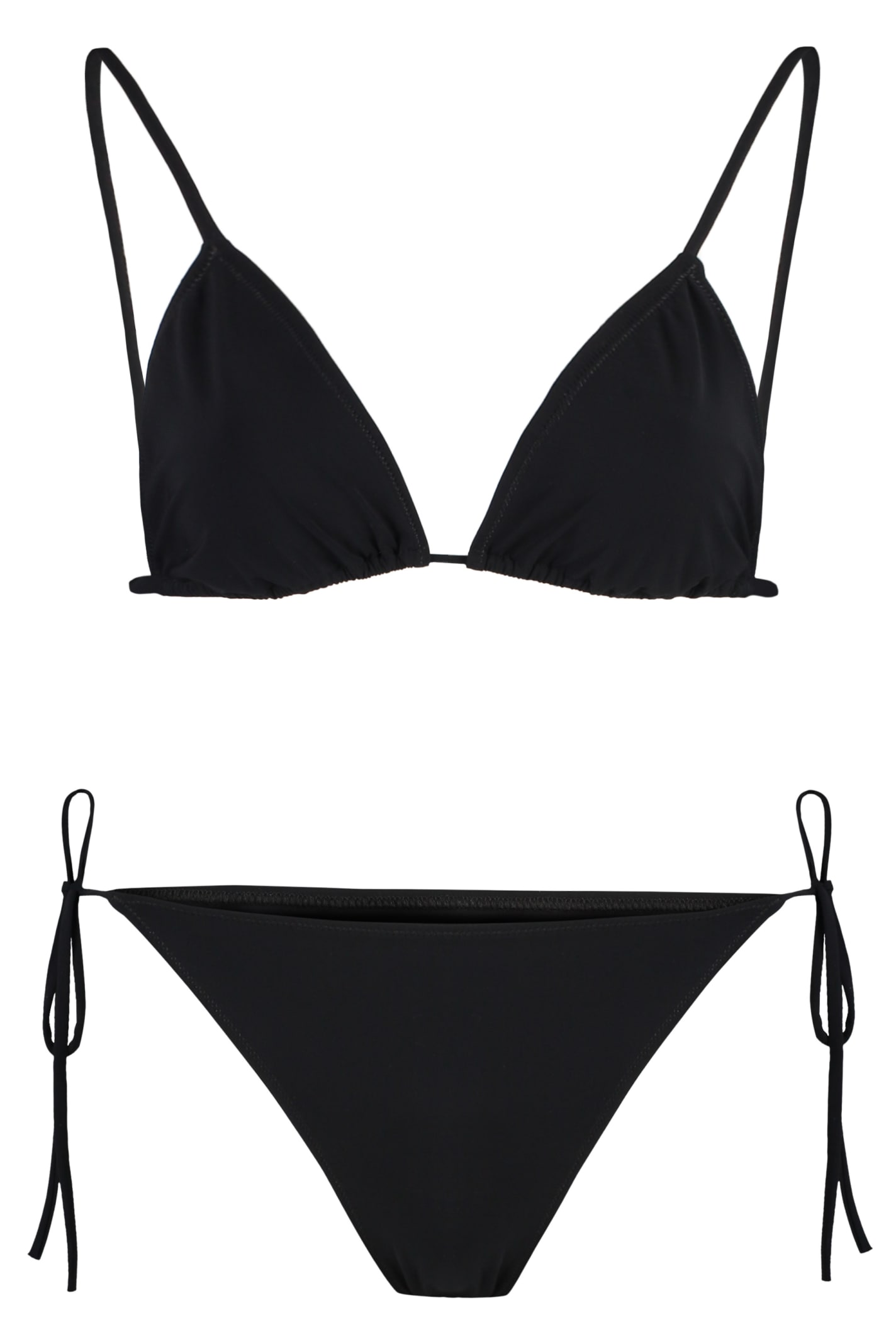 Shop Lido Venti Triangle Bra Bikini In Black