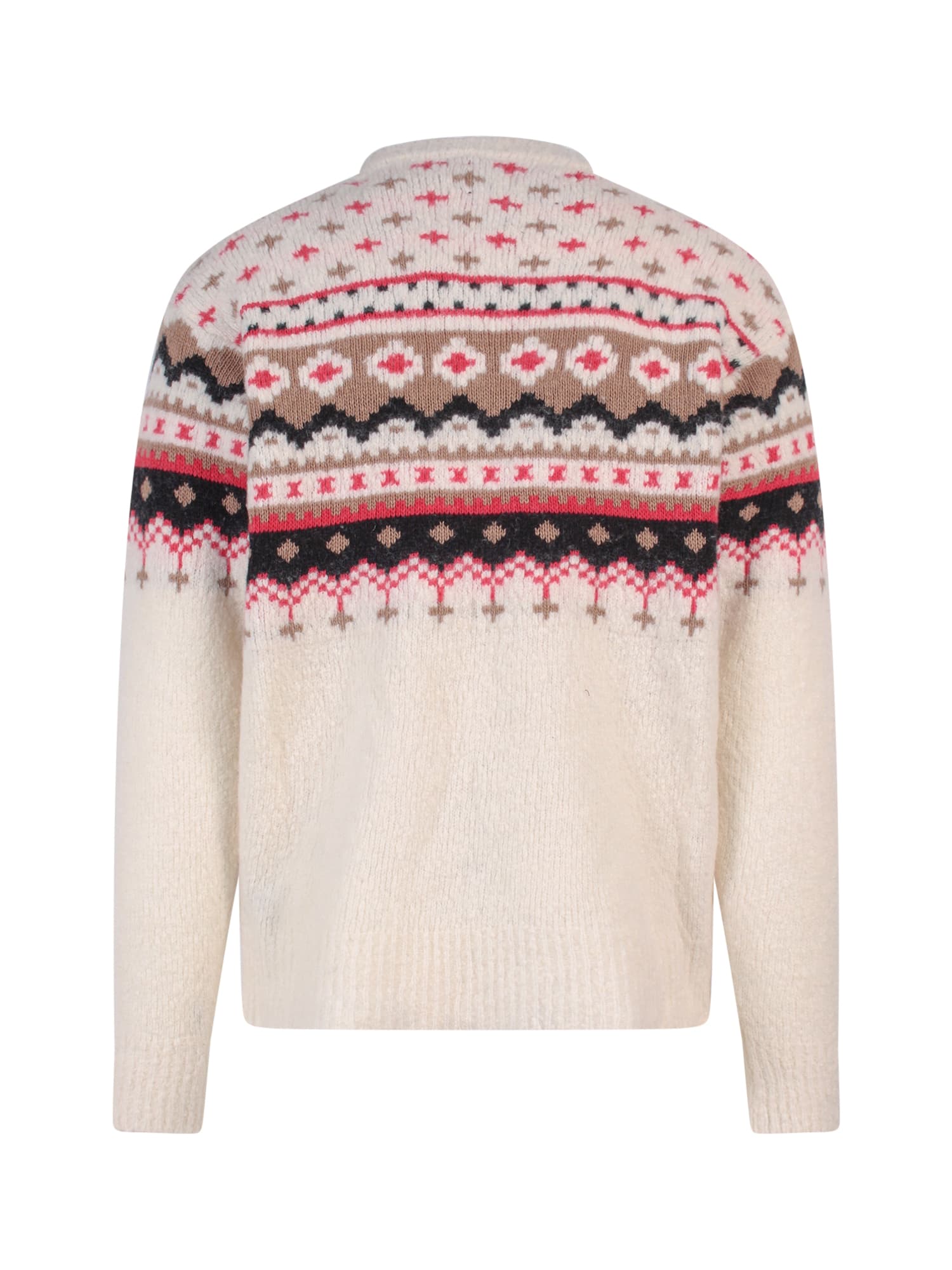 Shop Amaranto Sweater In Beige