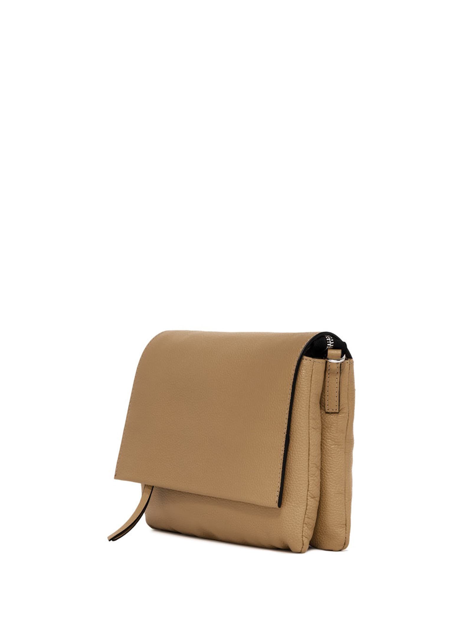 Shop Gianni Chiarini Three Leather Shoulder Bag In Nature