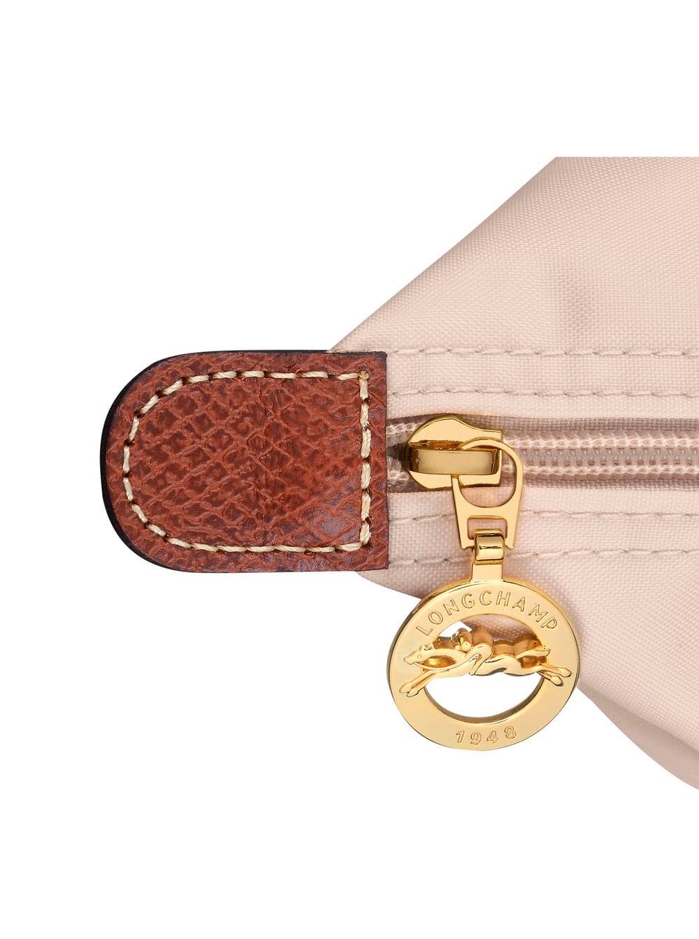 Longchamp Le Pliage S White Handbag With Engraved Logo In Recycled Canvas Woman In White