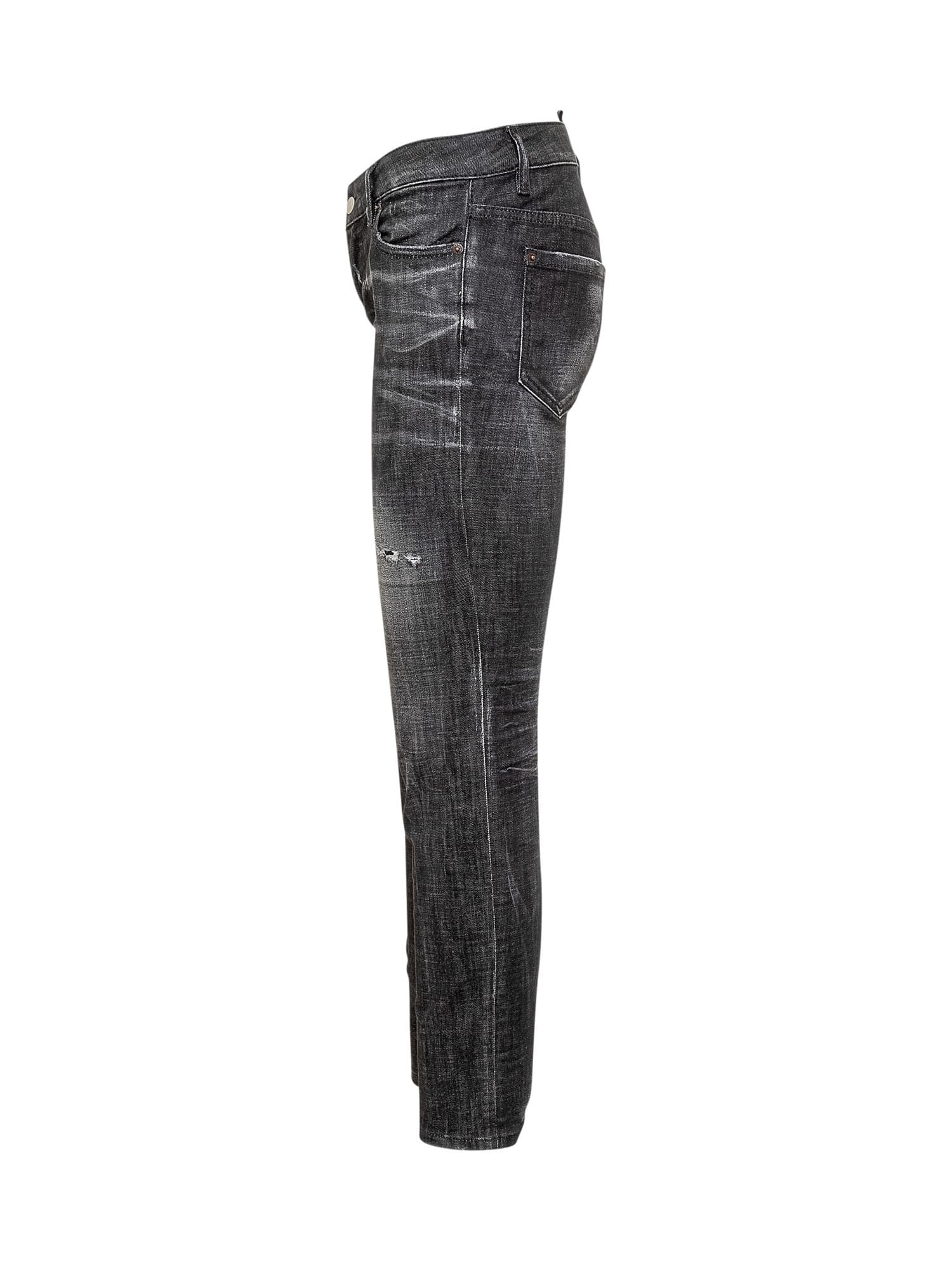 Shop Dsquared2 Jennifer Jeans In Black