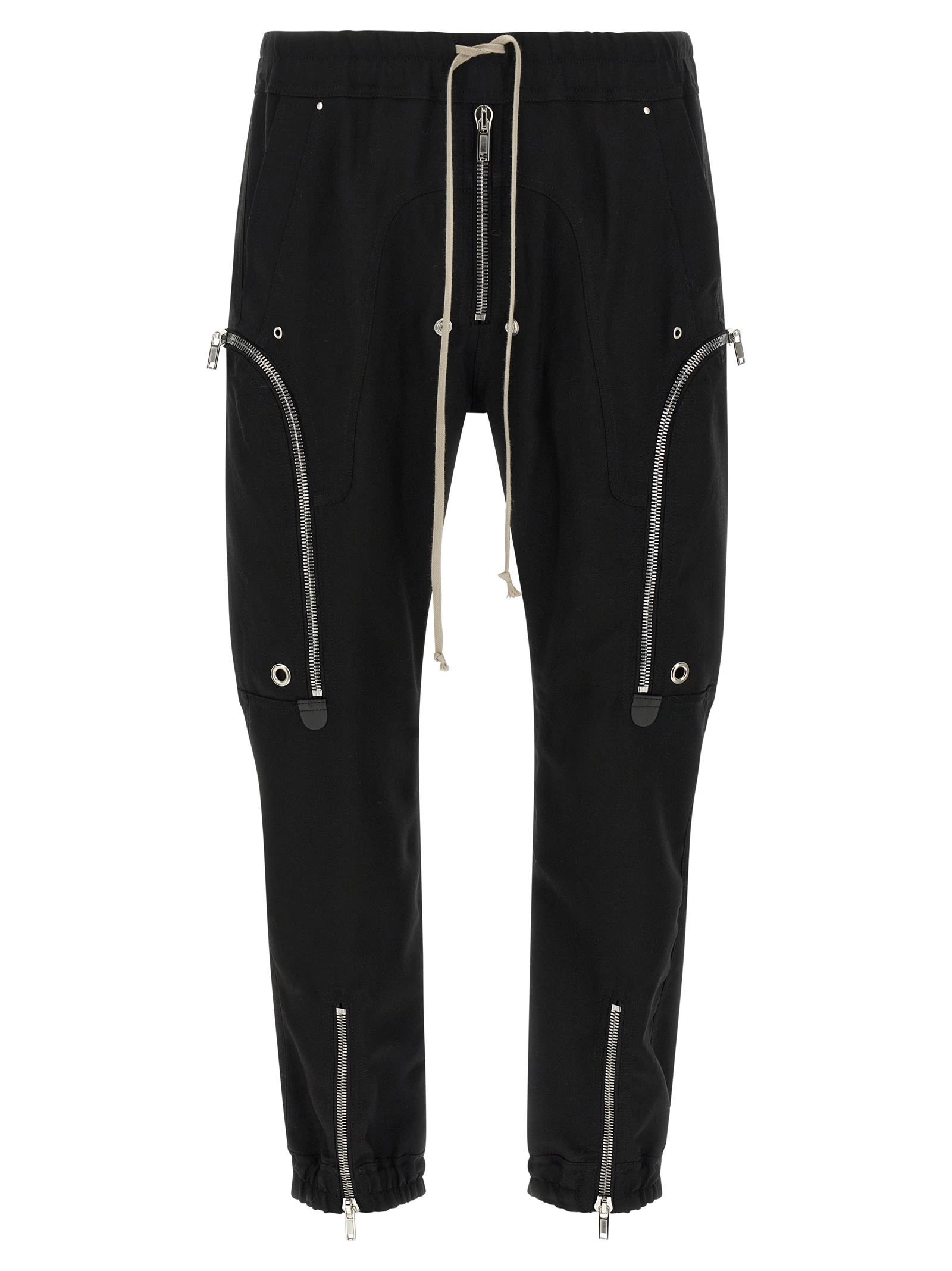 Rick Owens Black Concordians Bauhaus Cargo Pants In Black