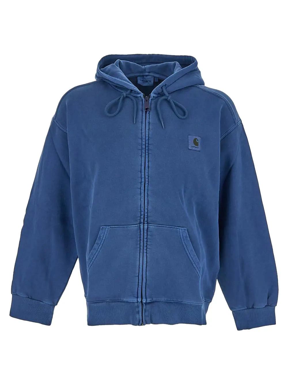 Shop Carhartt Hooded Nelson Jacket In Blue