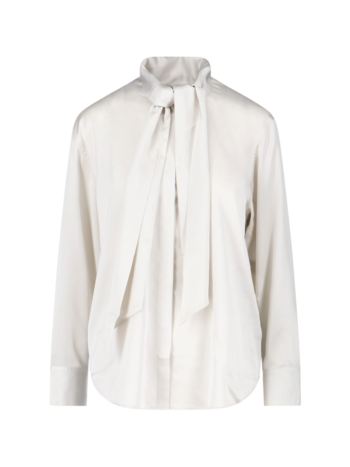 Calvin Klein Long Sleeve Top Featuring Bow Detail In White