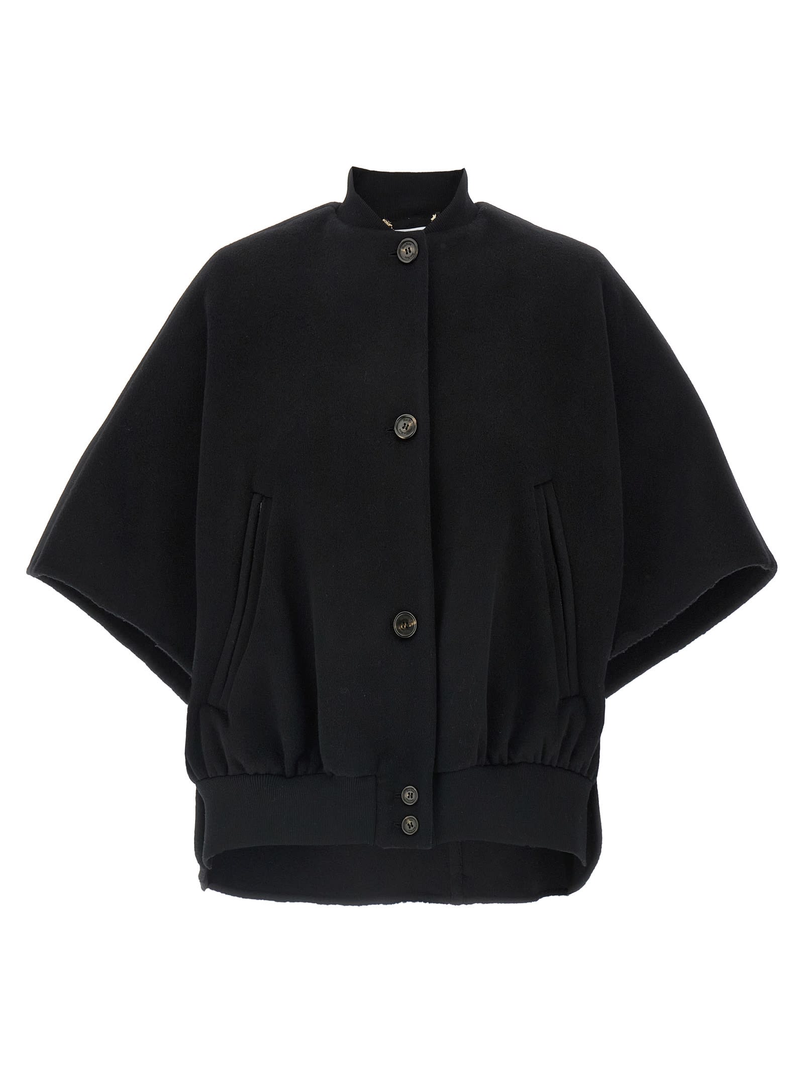 Max Mara Leticia Cape In Black