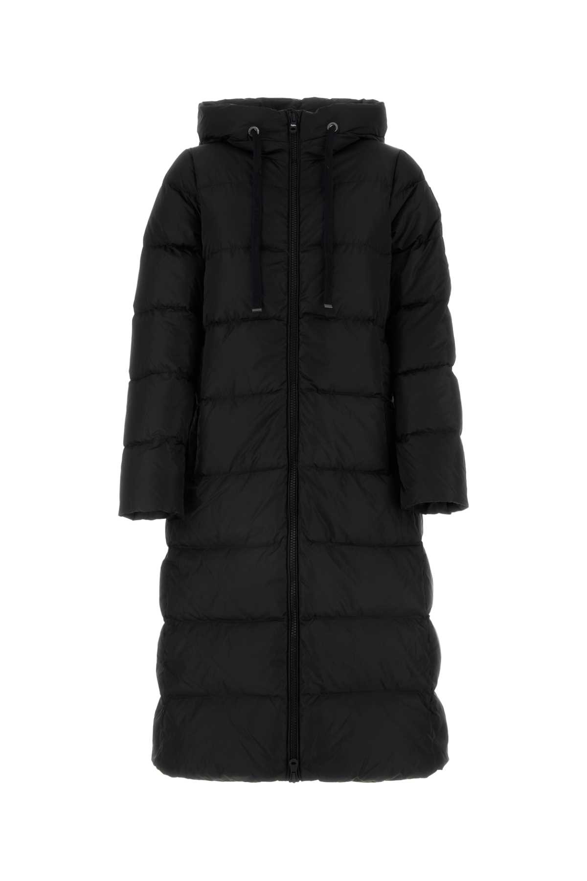 Black Nylon Carol Down Jacket