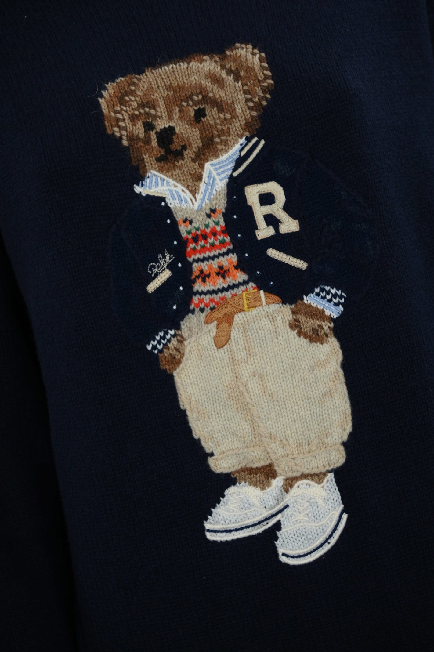 Shop Polo Ralph Lauren Polo Bear Suit In Wool And Cashmere In Blue