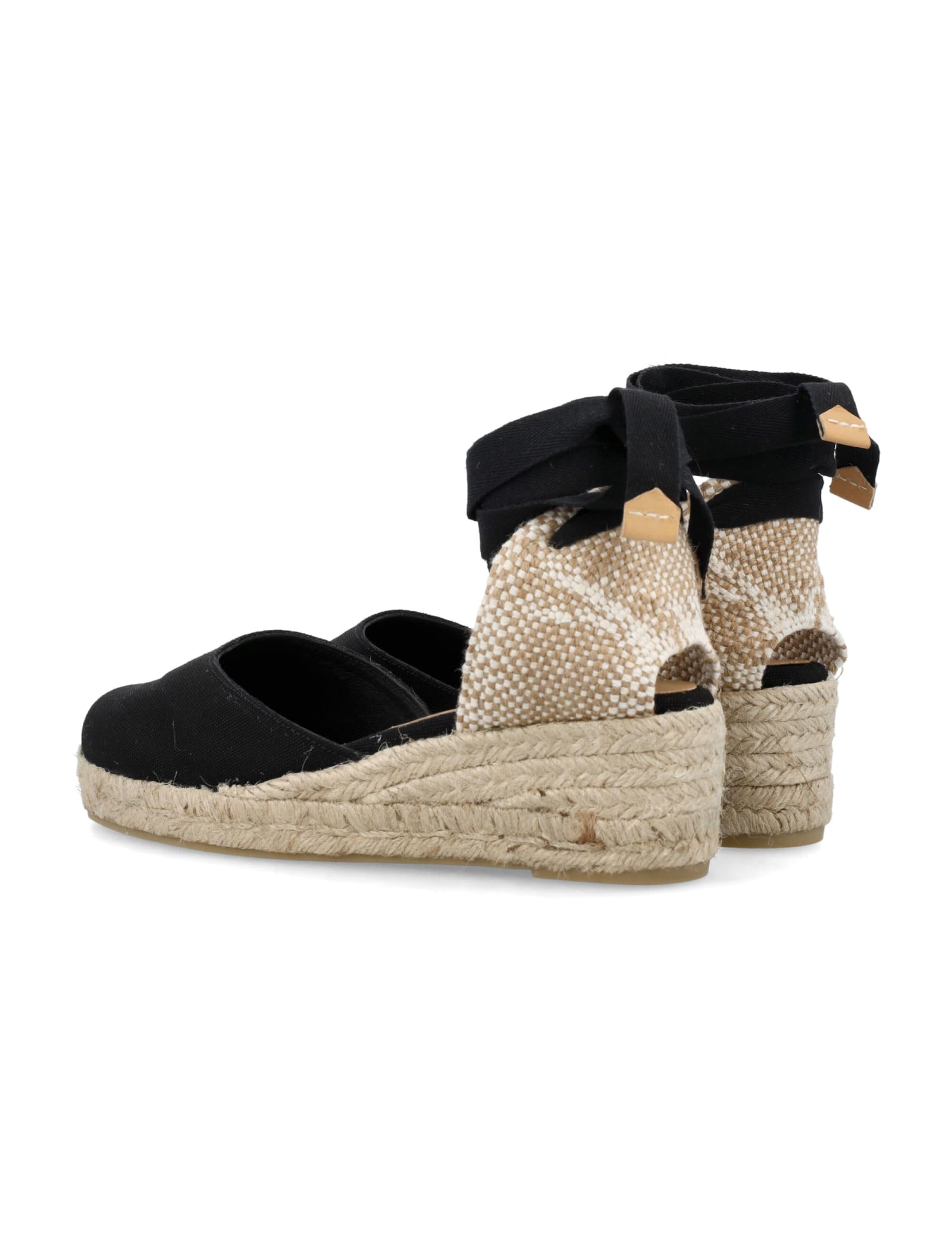 Shop Castaã±er Carina 3 Canvas Espadrilles In Black