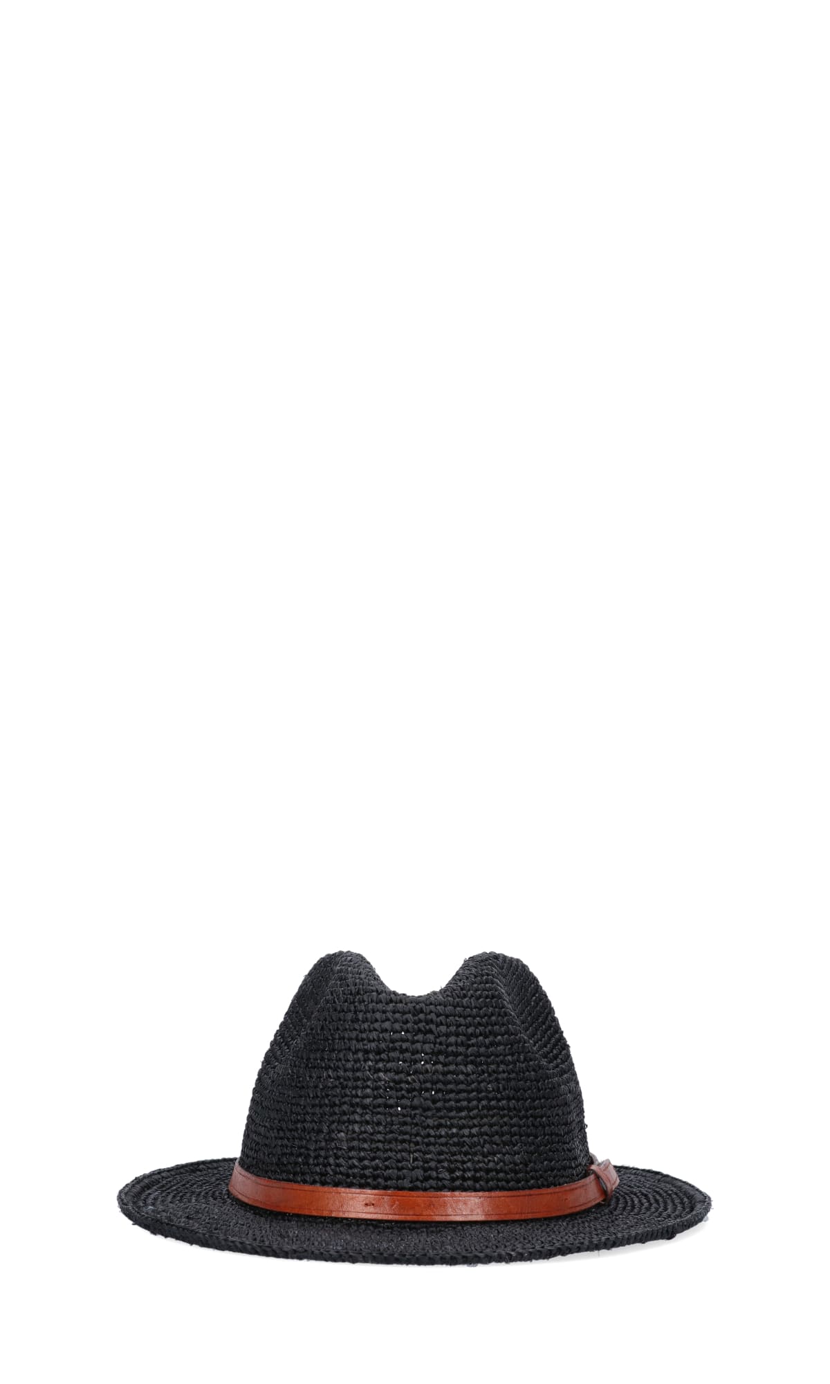 Ibeliv Lubeman Raffia Trilby Hat In Black