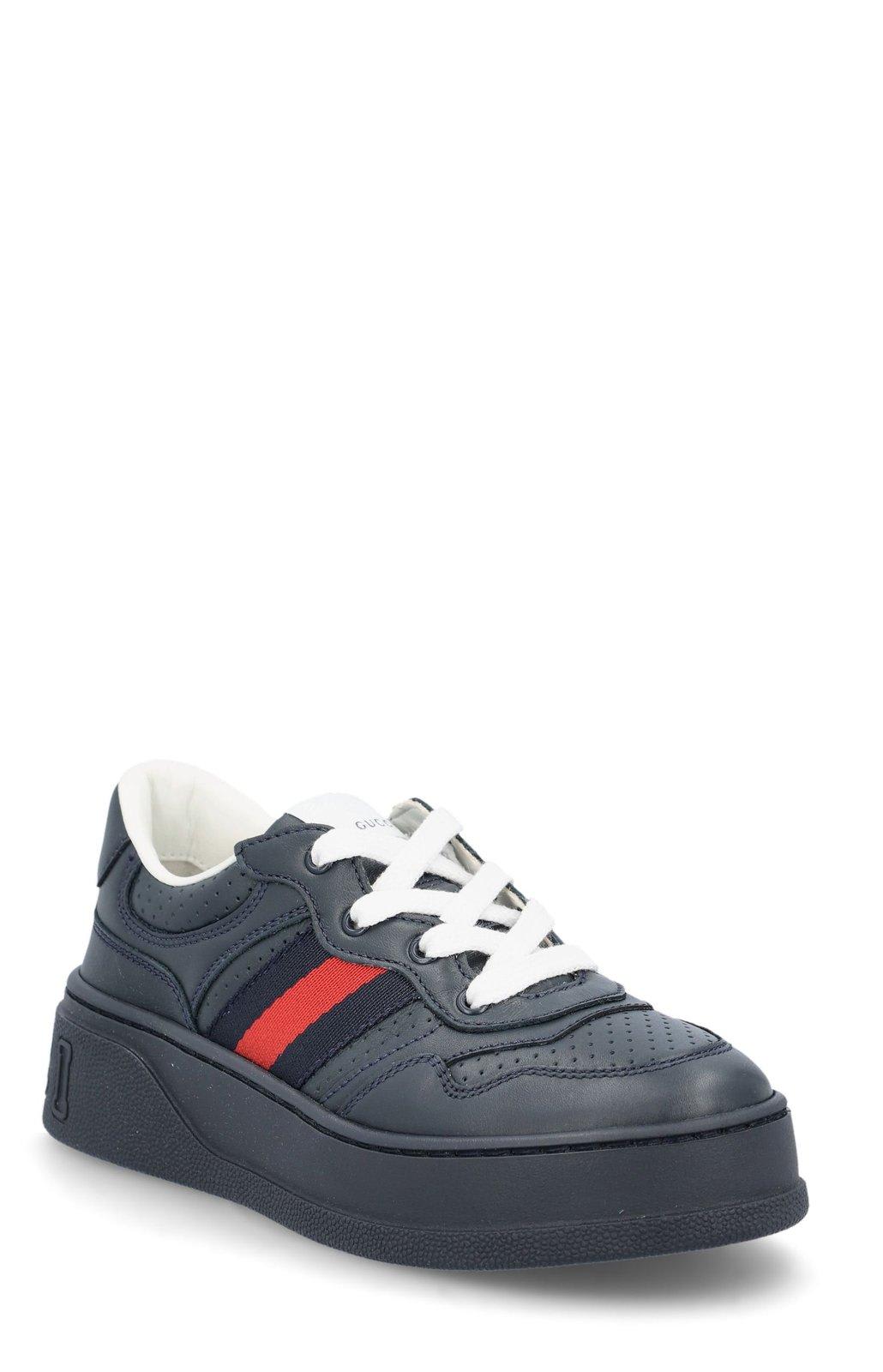Shop Gucci Web Detailed Low-top Sneakers