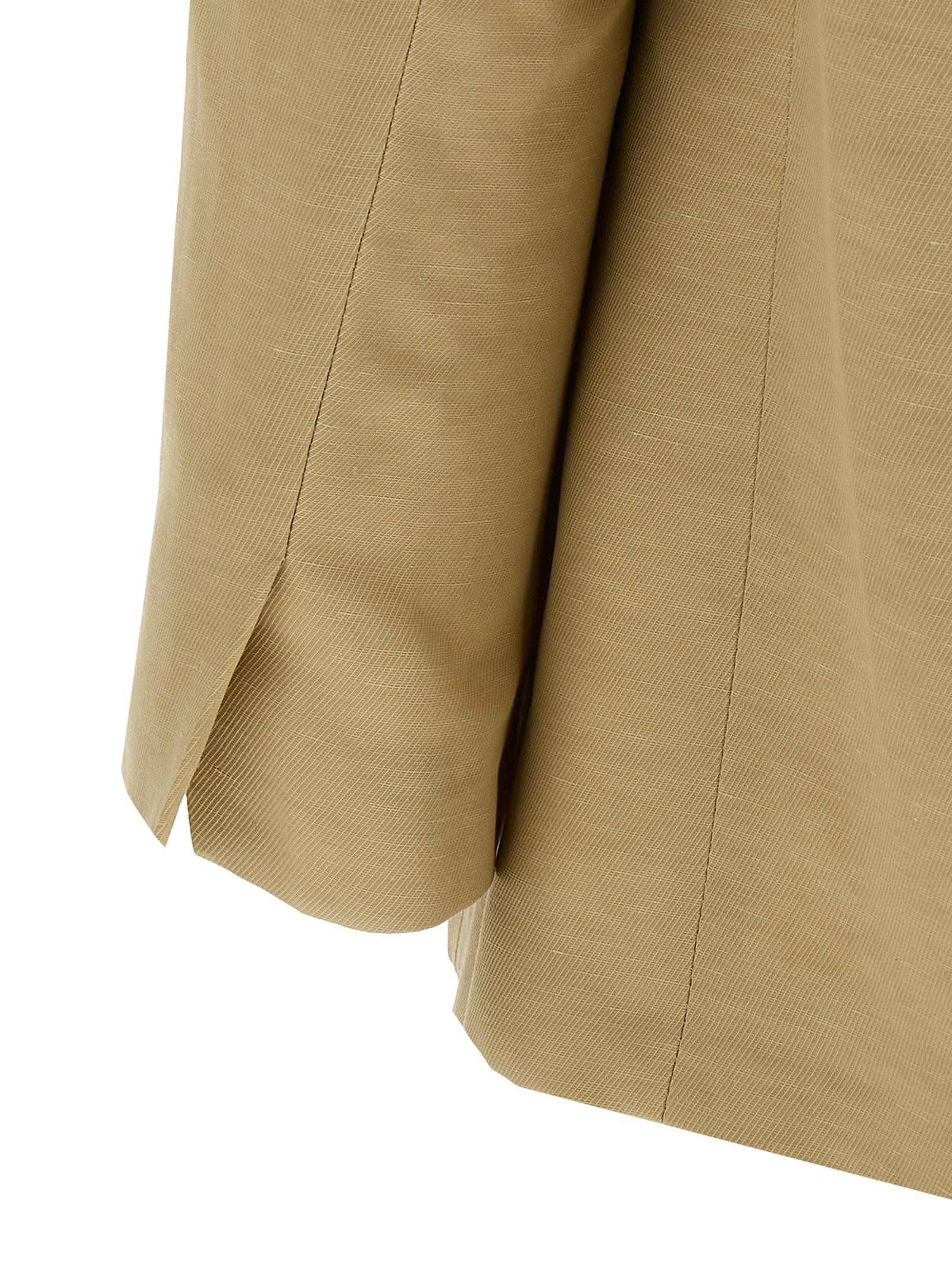 NUDE LINEN BLAZER