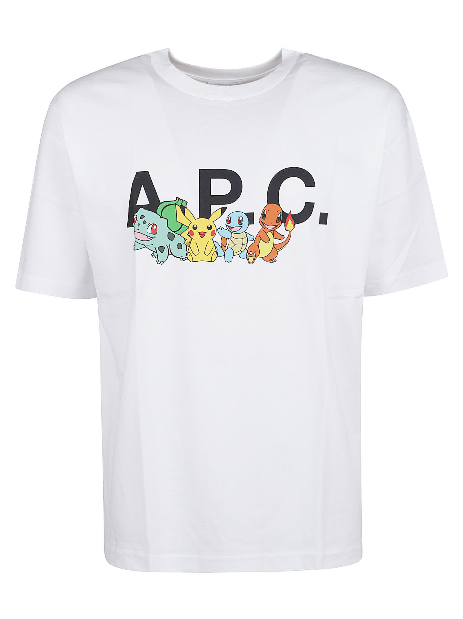 Apc Pokémon Crewneck Sweatshirt In White/beige