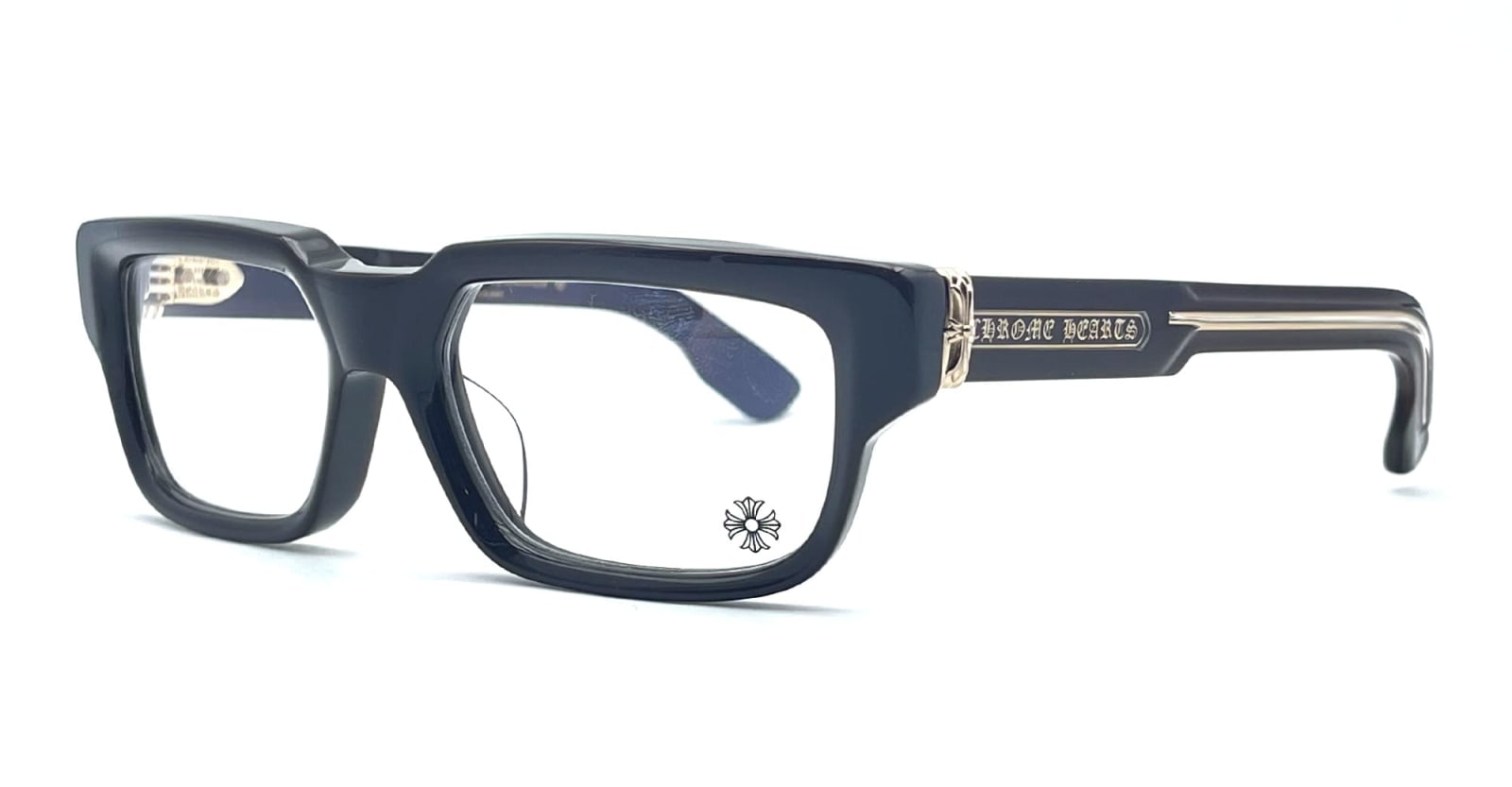 Shop Chrome Hearts 2 Thick - Classic Brown Glasses