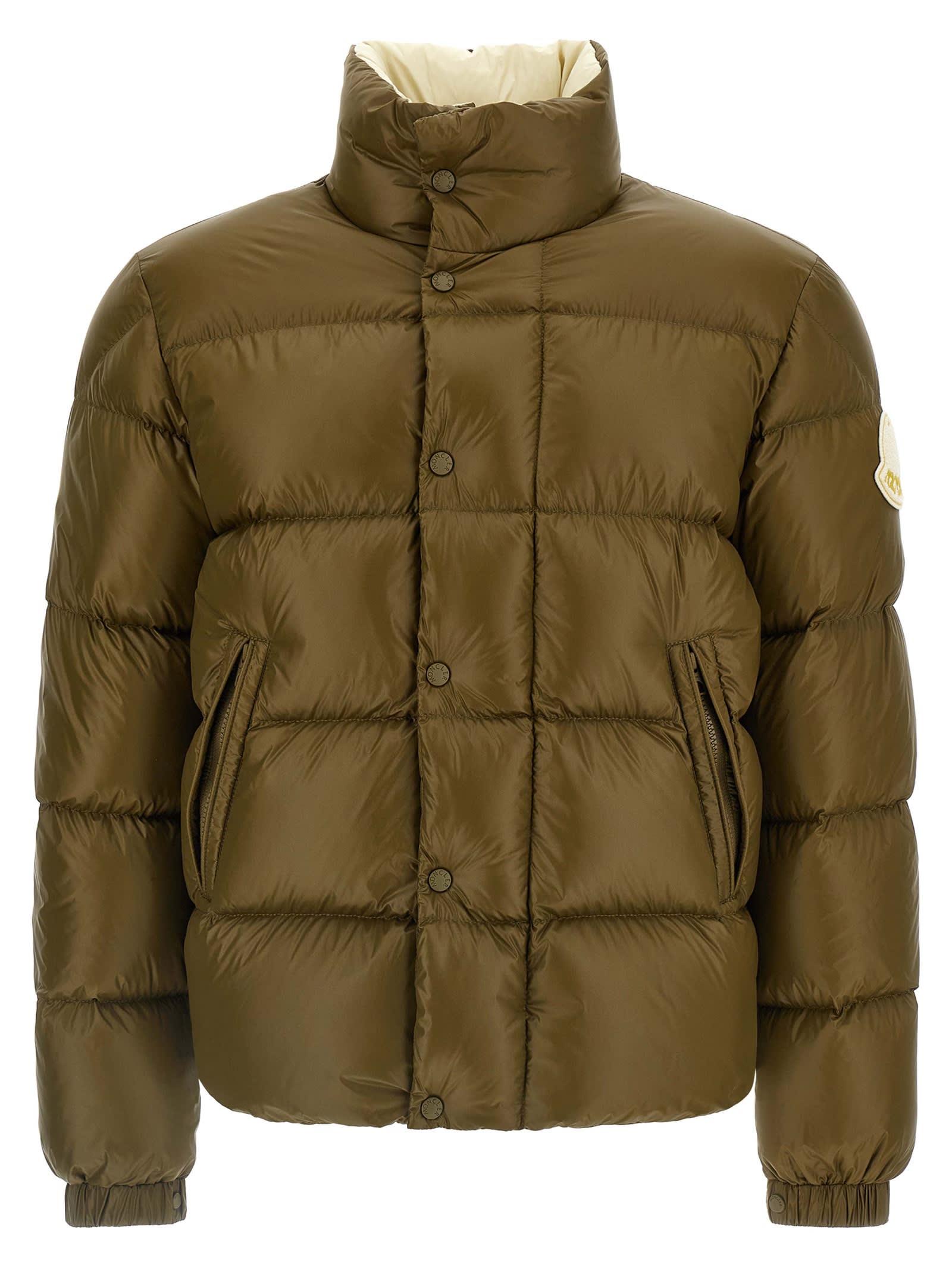 Moncler Tripiti Short Down Jacket In Green