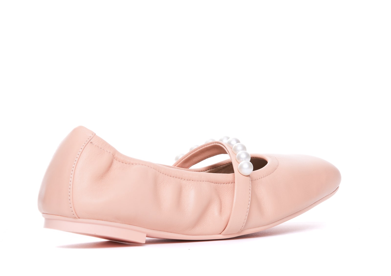 Shop Stuart Weitzman Goldie Ballets In Pink