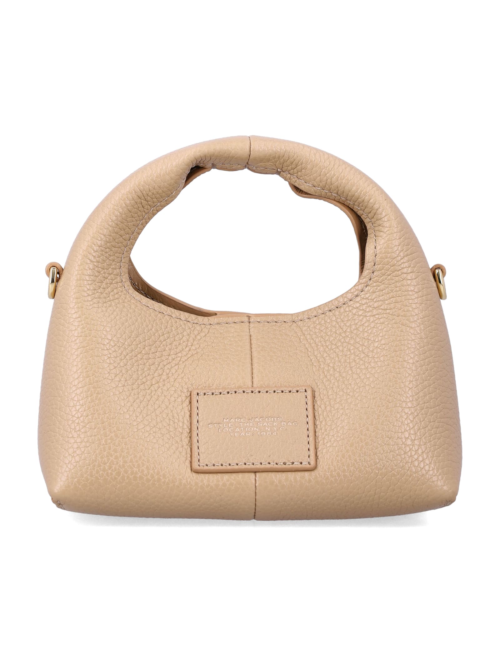 Marc Jacobs The Micro Crossbody Sack Bag In Full-grain Leather In Brown