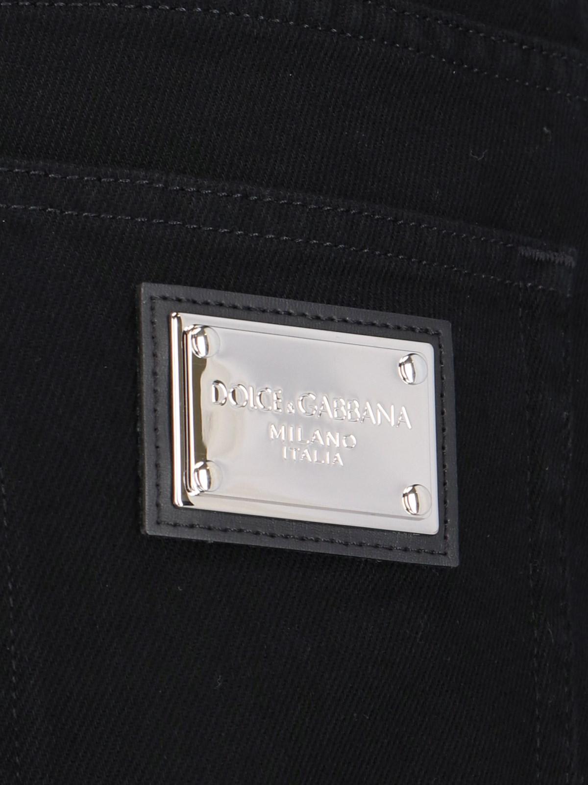 Shop Dolce & Gabbana Bootcut Jeans In Black