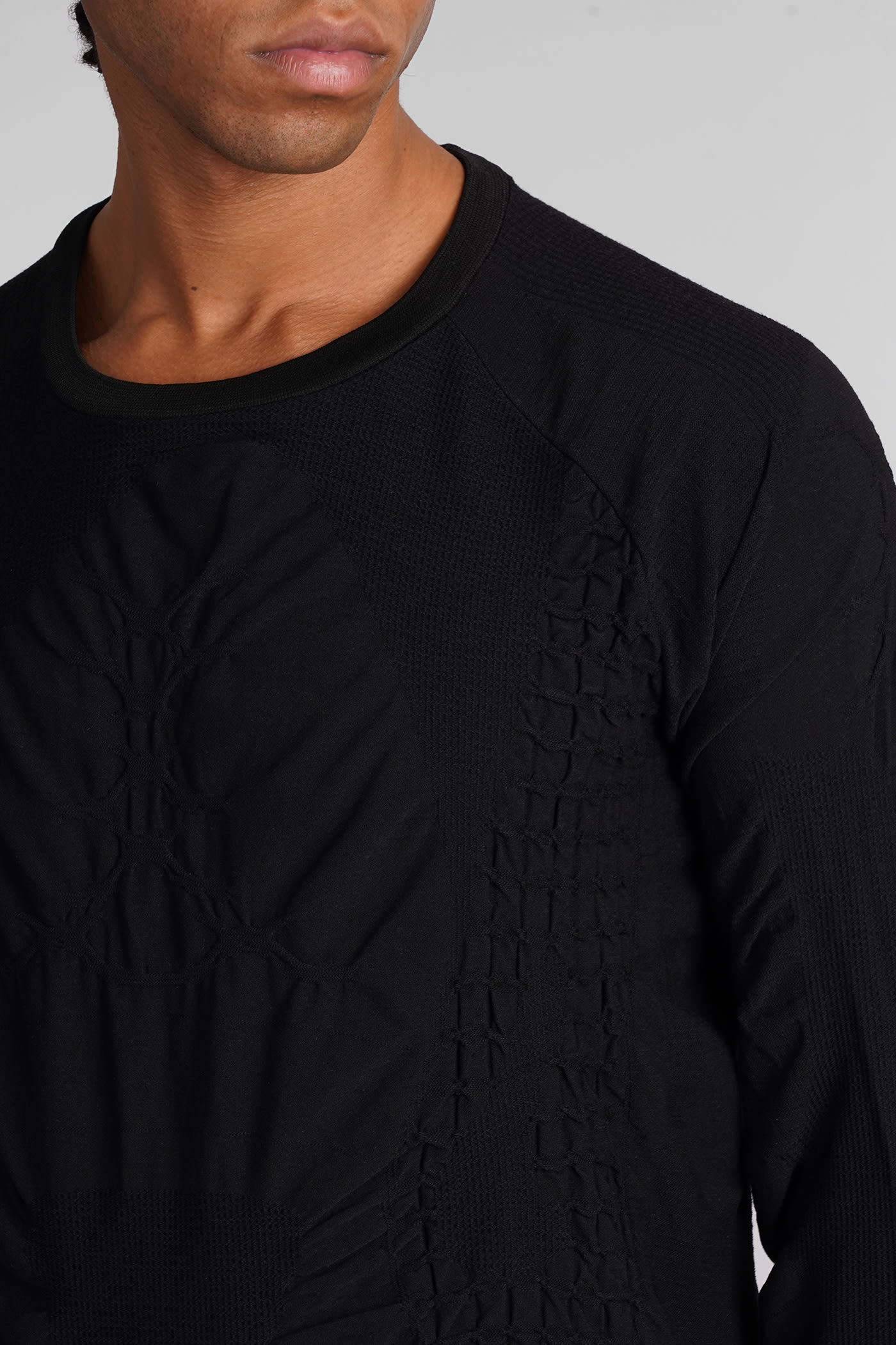 ROA ROUND NECK 2.0 KNITWEAR IN BLACK WOOL 