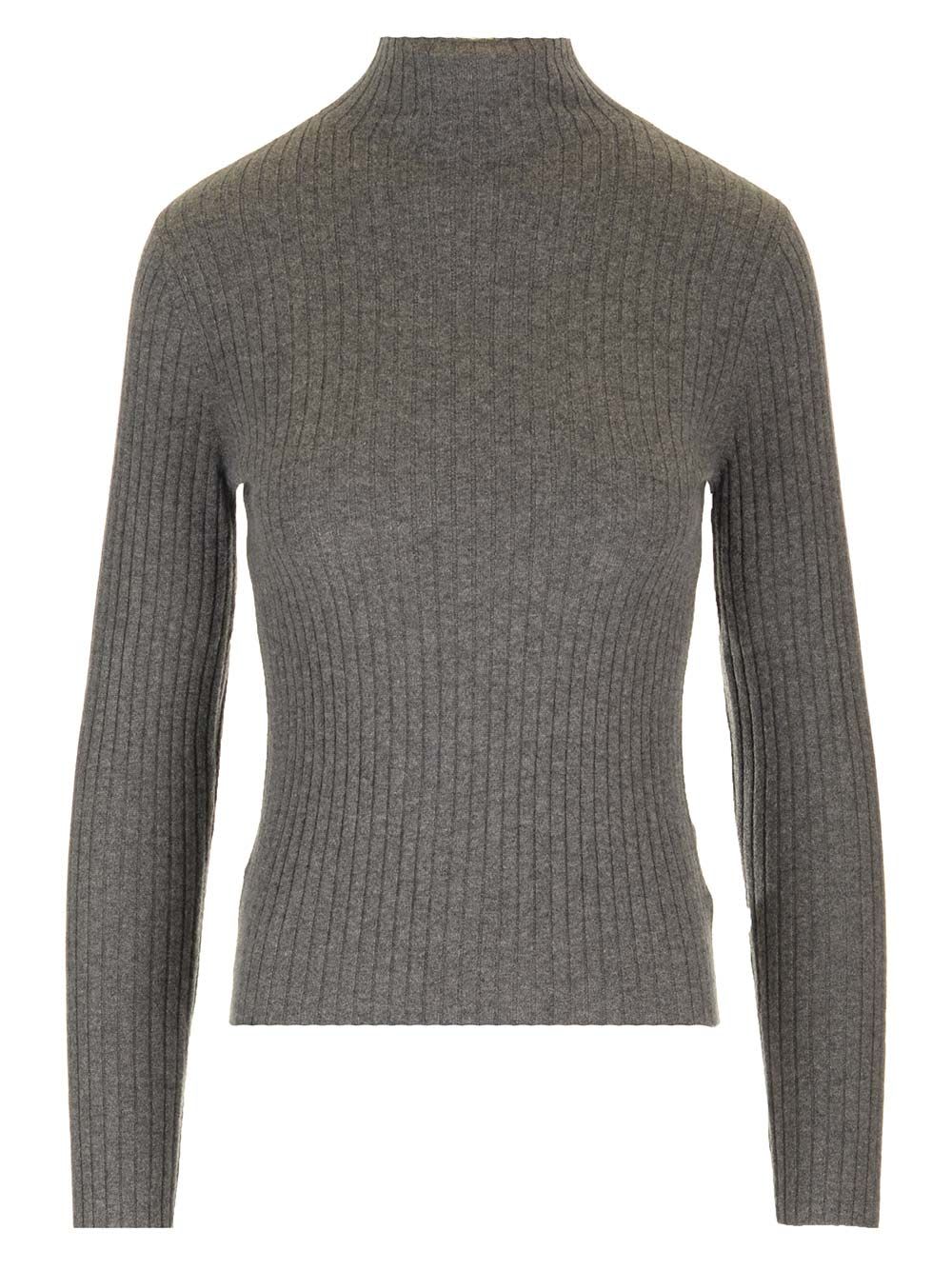 Shop Arch4 Ariana Crew Neck Sweater In Grey