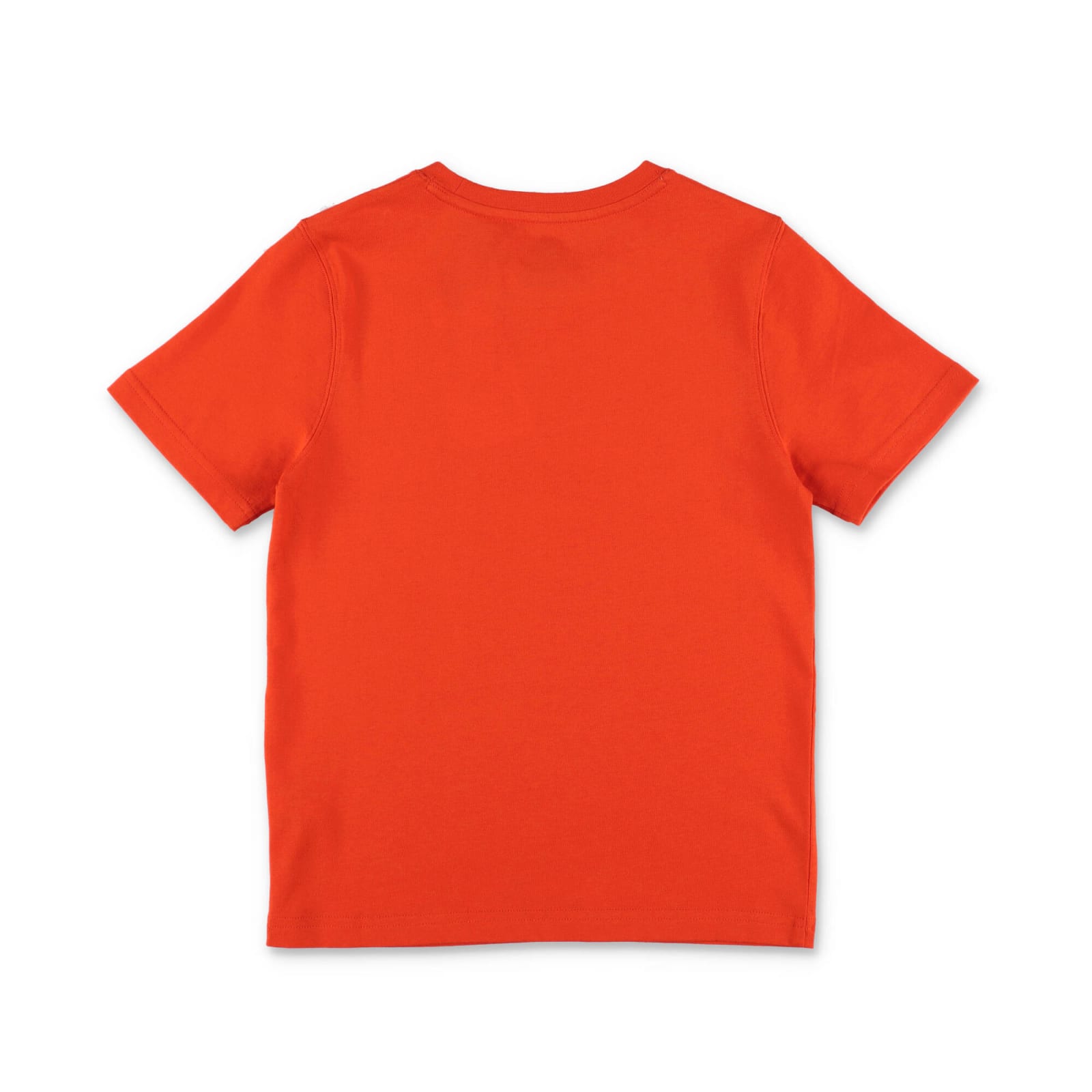 Timberland Teen Boys Orange Logo T-shirt In Rosso