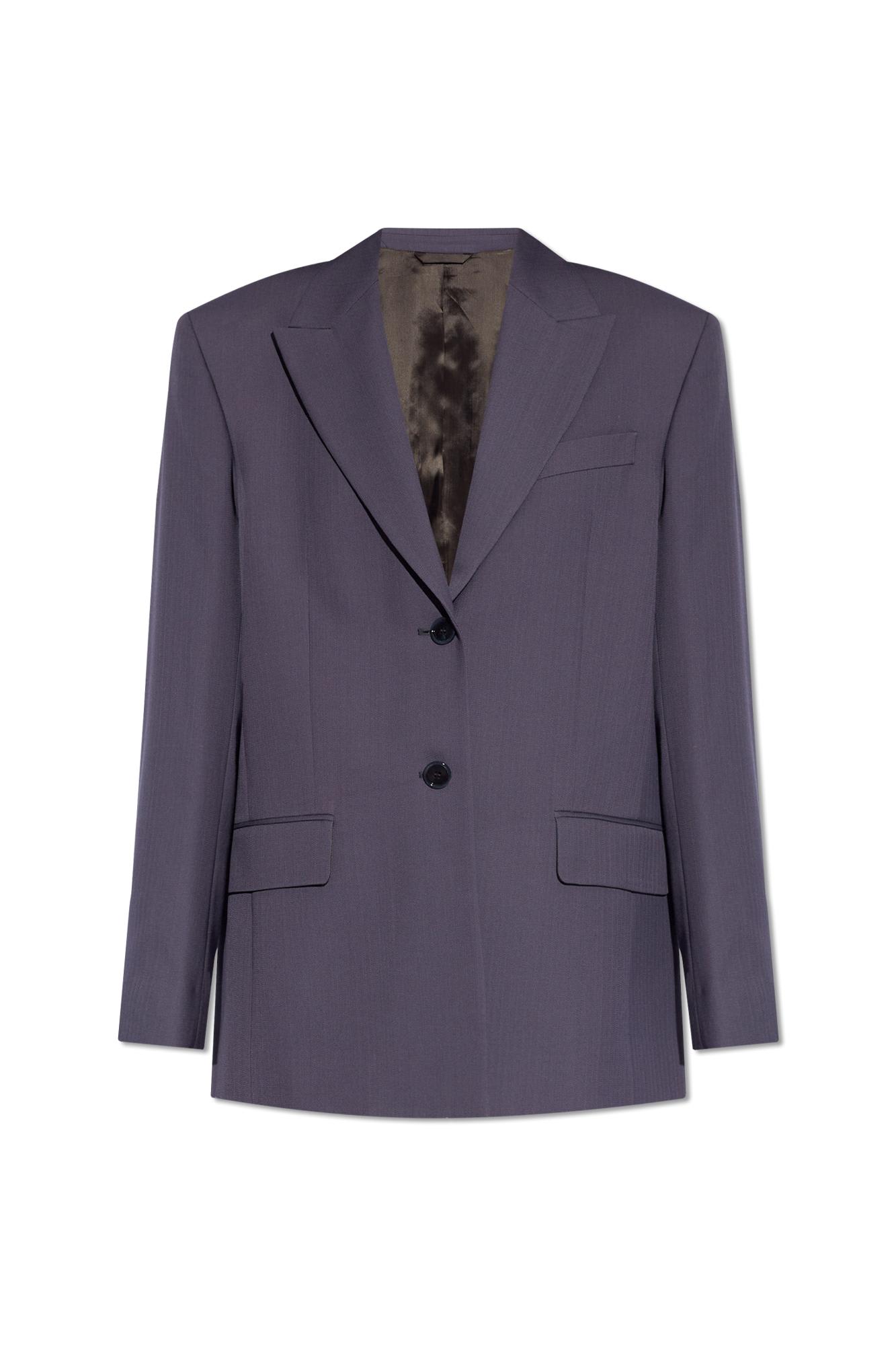 Shop Acne Studios Single-breasted Blazer In Blue