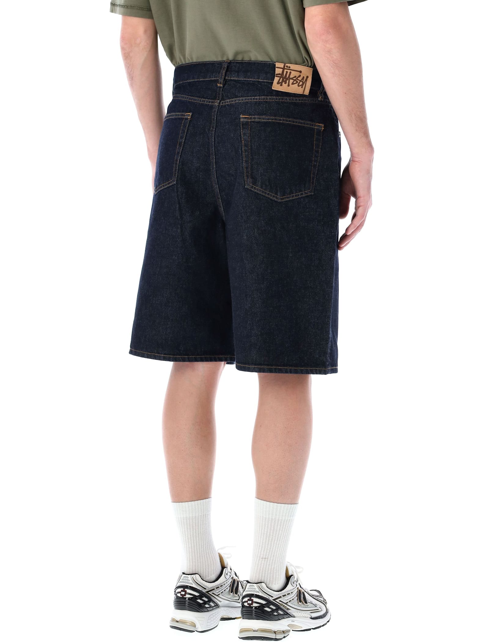 Stussy Big Ol Denim Shorts In Black