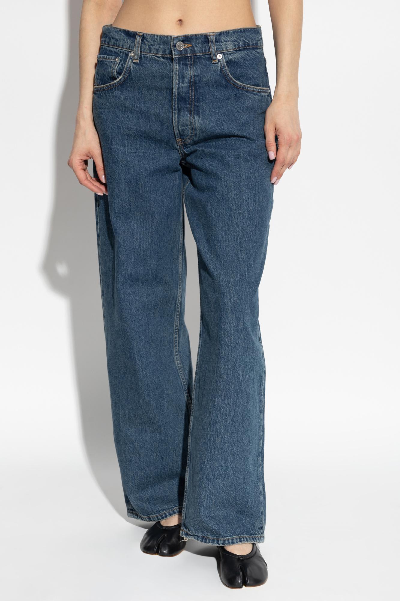 Shop Anine Bing Jeans Manon In Blue