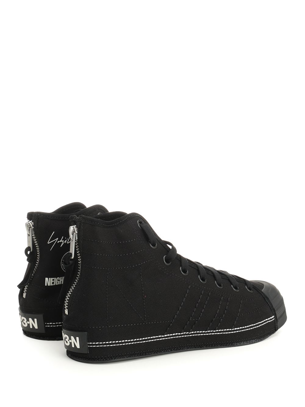 Y-3 Yohji Yamamoto X Nbhd Nizza Hi Sneaker In Black