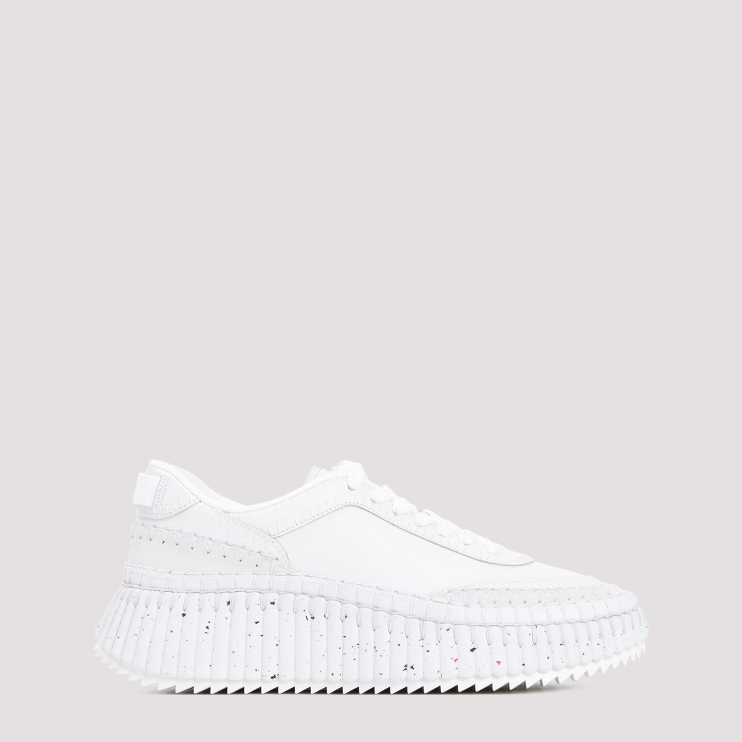 Shop Chloé Nama Sneakers In Brilliant White