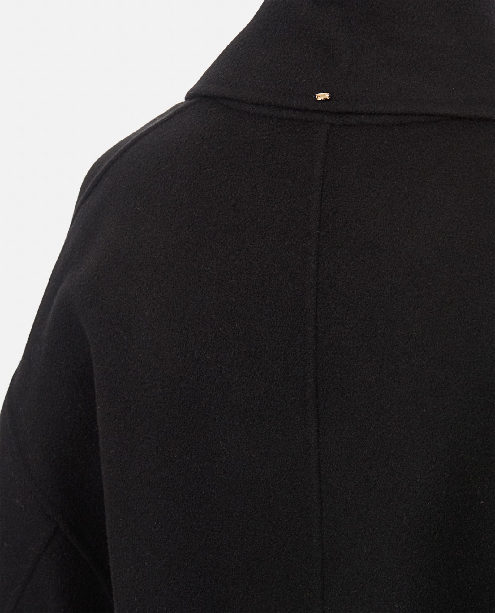 Shop Sportmax Polka Wrap Coat  In Black