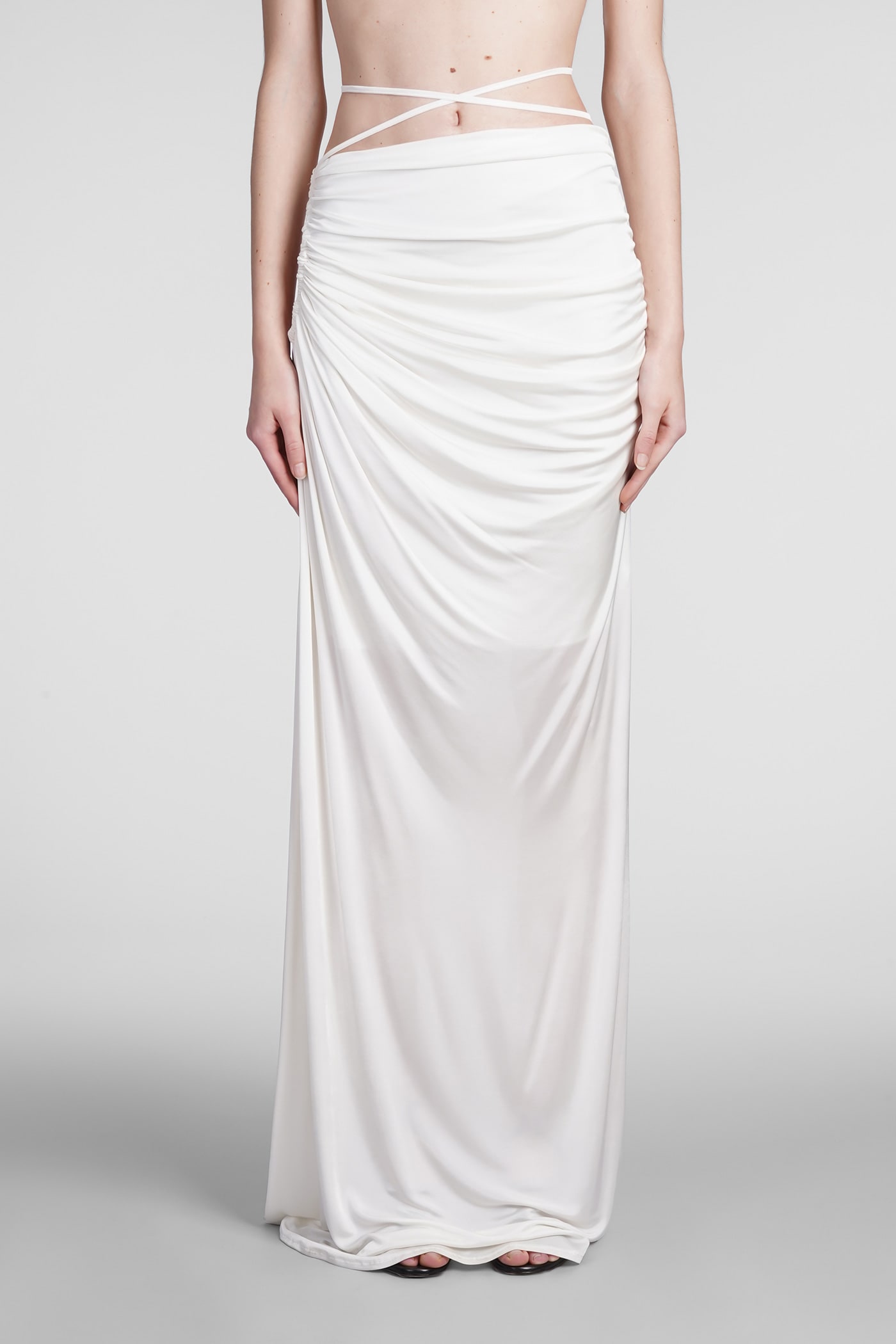 ANDREÄDAMO SKIRT IN WHITE VISCOSE