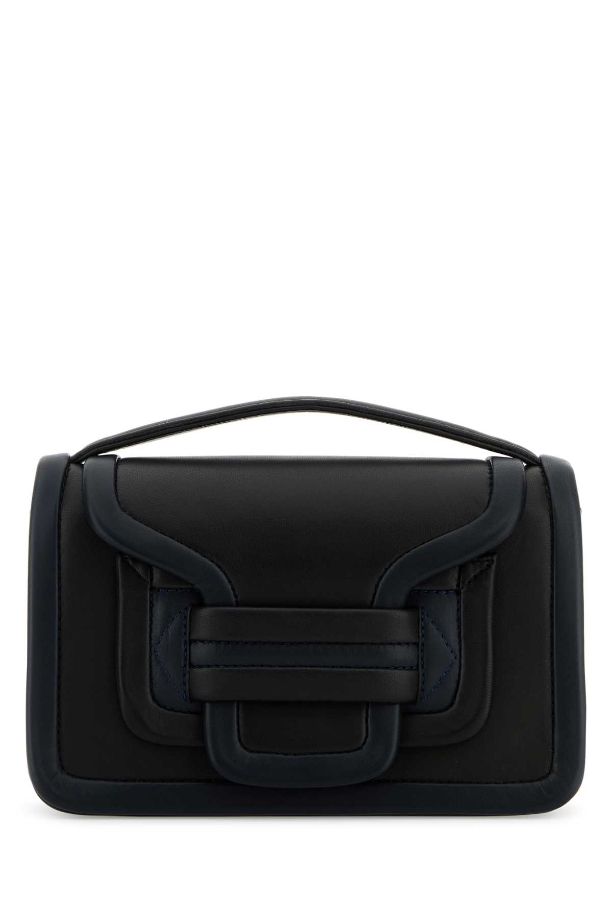 Pierre Hardy Two-tone Leather Alpha Handbag In Blacknavy