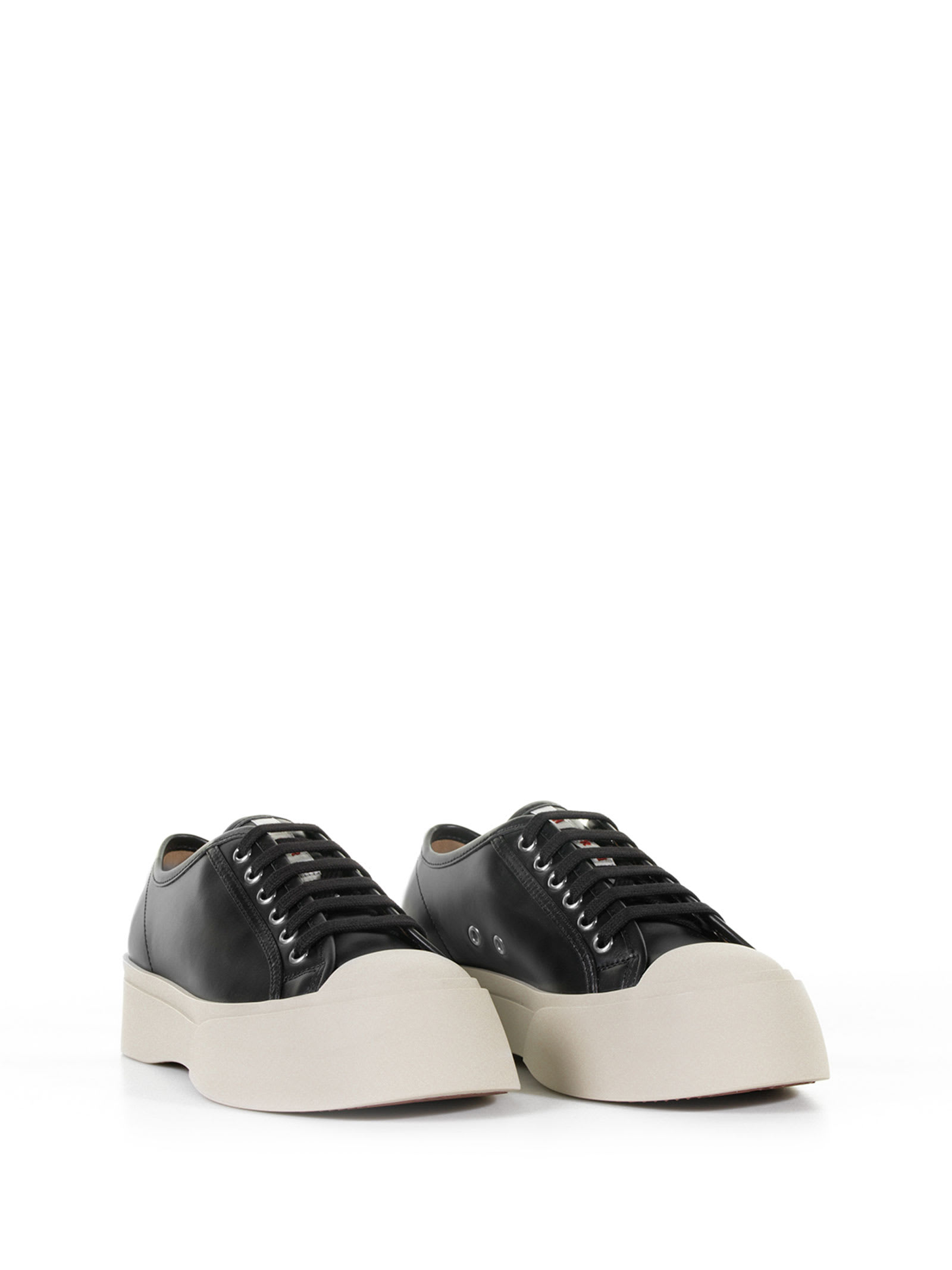 Shop Marni Pablo Low Sneaker In Nappa Leather In Black