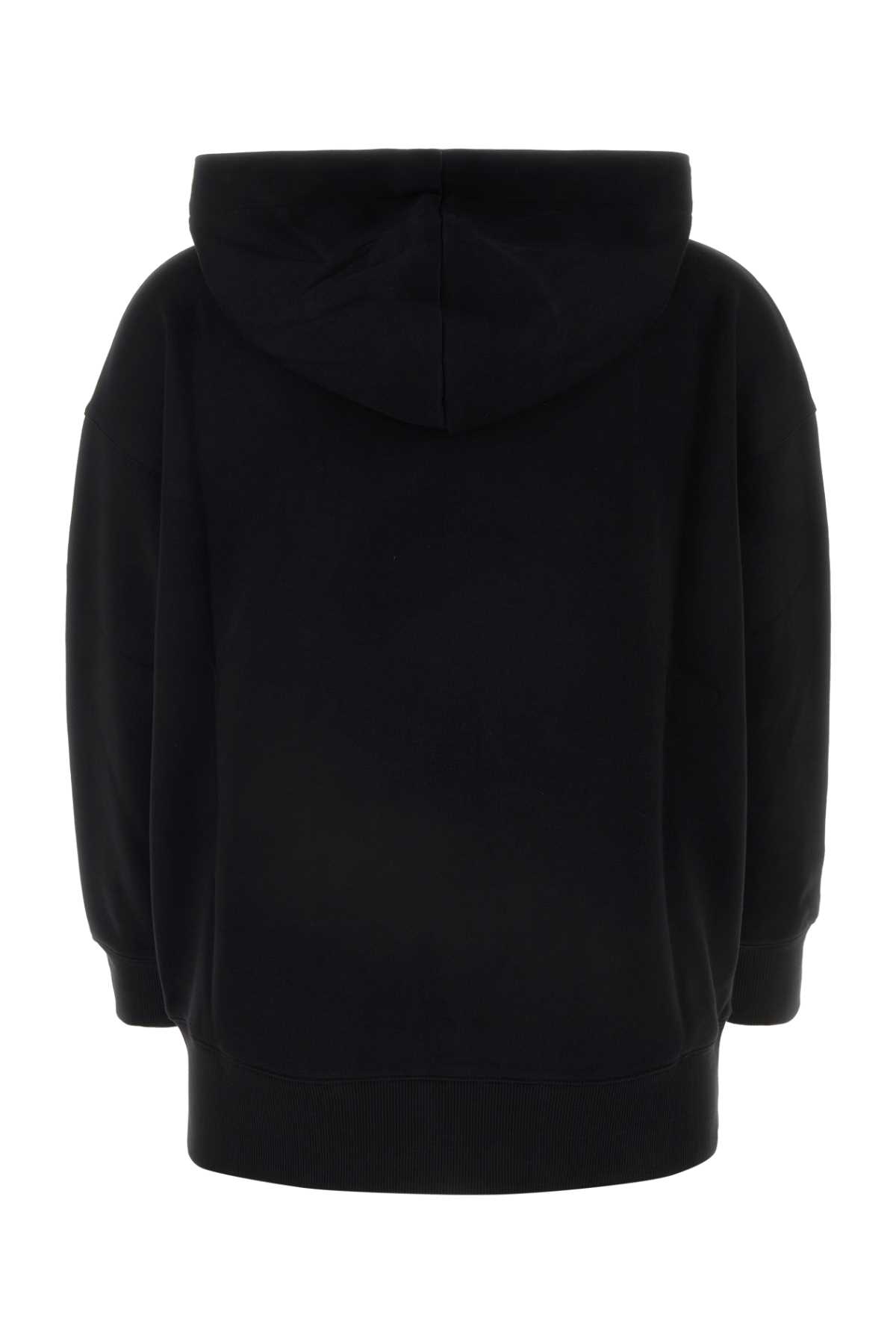 Shop 's Max Mara Black Cotton Blend Doppia Oversize Sweatshirt