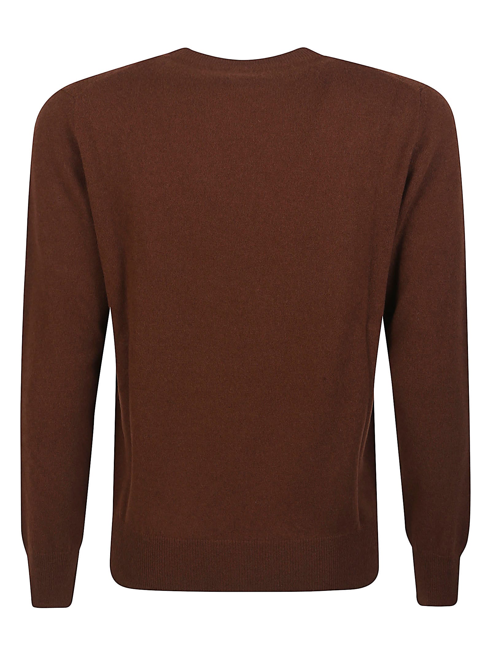 Altea Crew-neck Cashmere Sweater In Brown