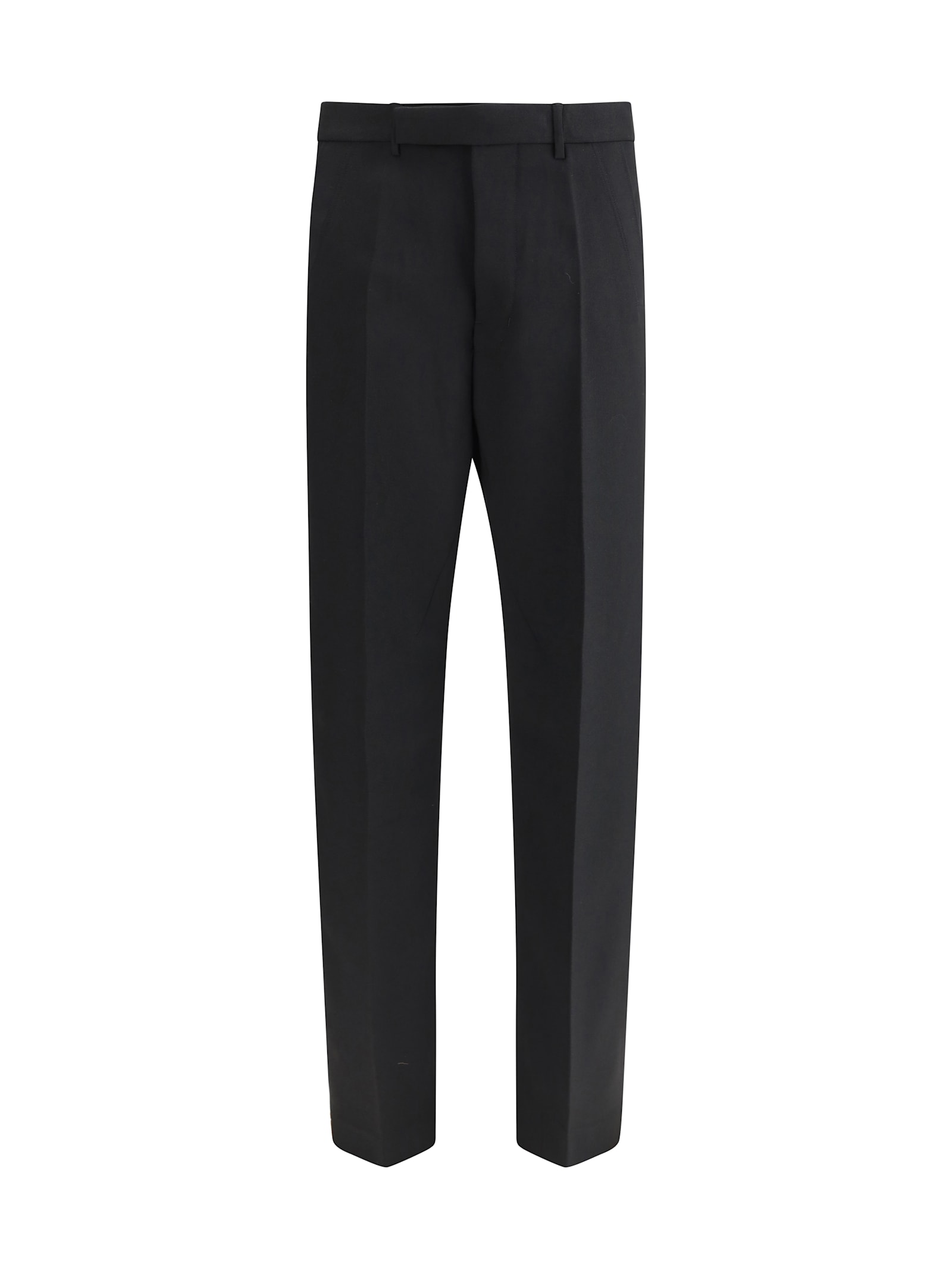 Rick Owens Tailored Geth Wide Leg Virgin Wool Pants In Black