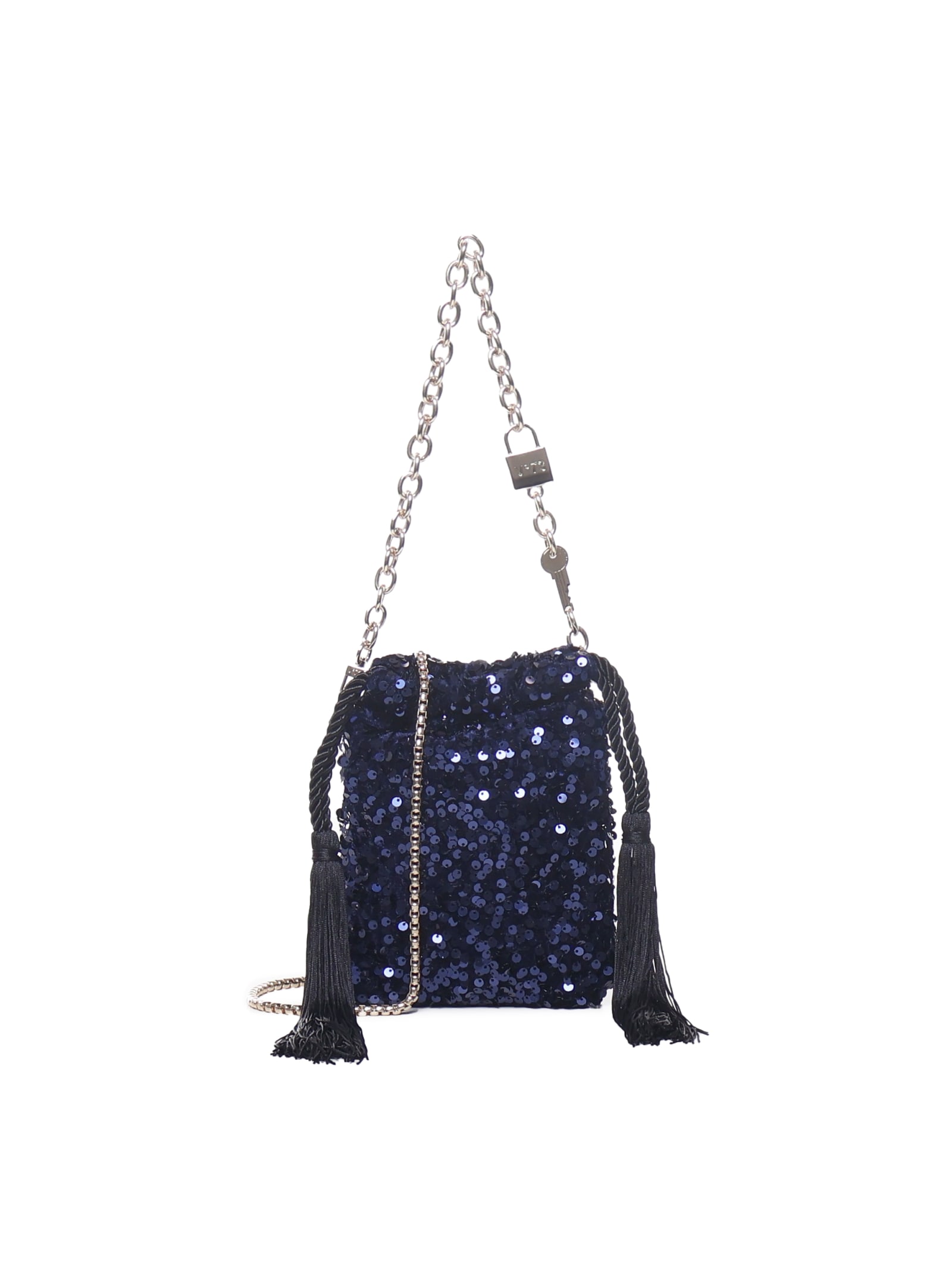 V73 Cleopatra Sequined Handbag With Shoulder Straps And Handle