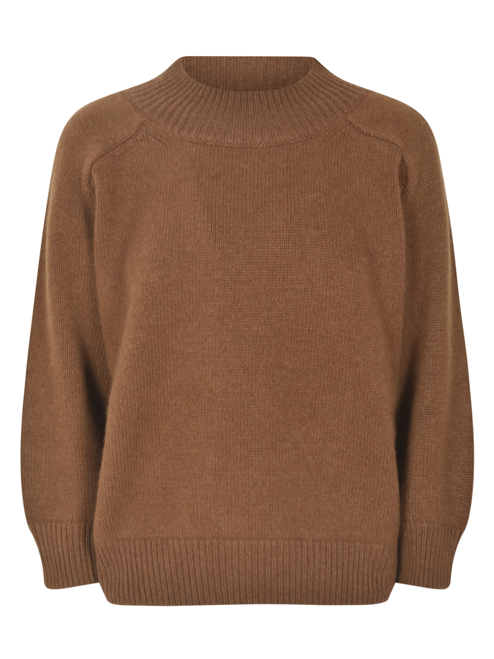 SAVERIO PALATELLA RIB TRIM PLAIN SWEATER 