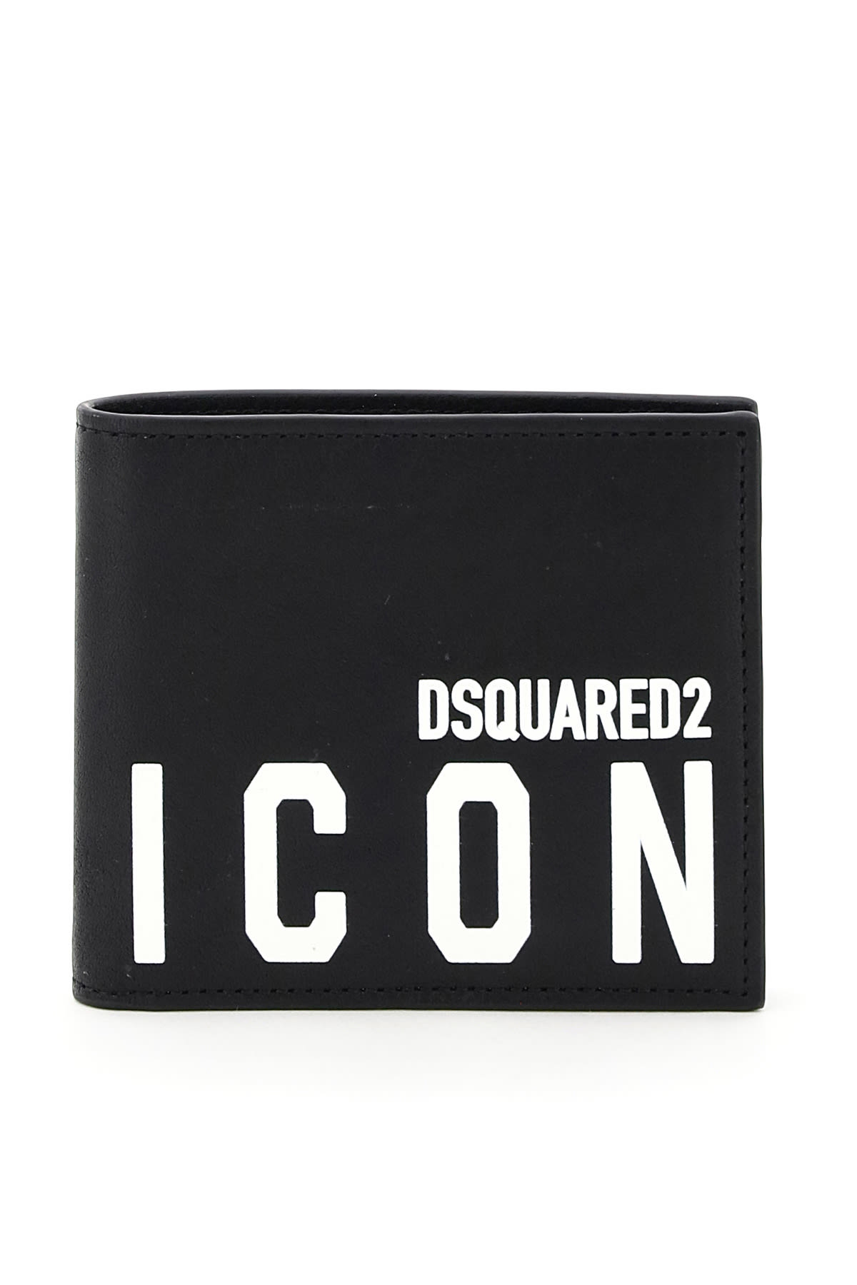 Dsquared2 Icon Print Leather Wallet