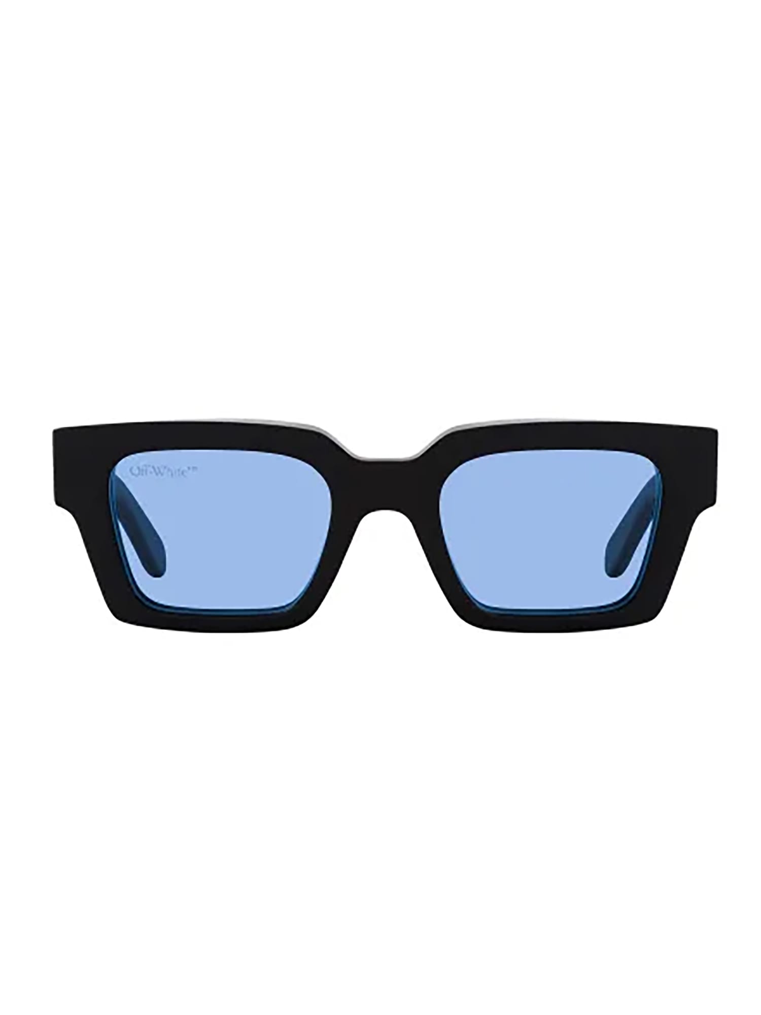 Shop Off-white Oeri008 Virgil L Sunglasses In Black Blue