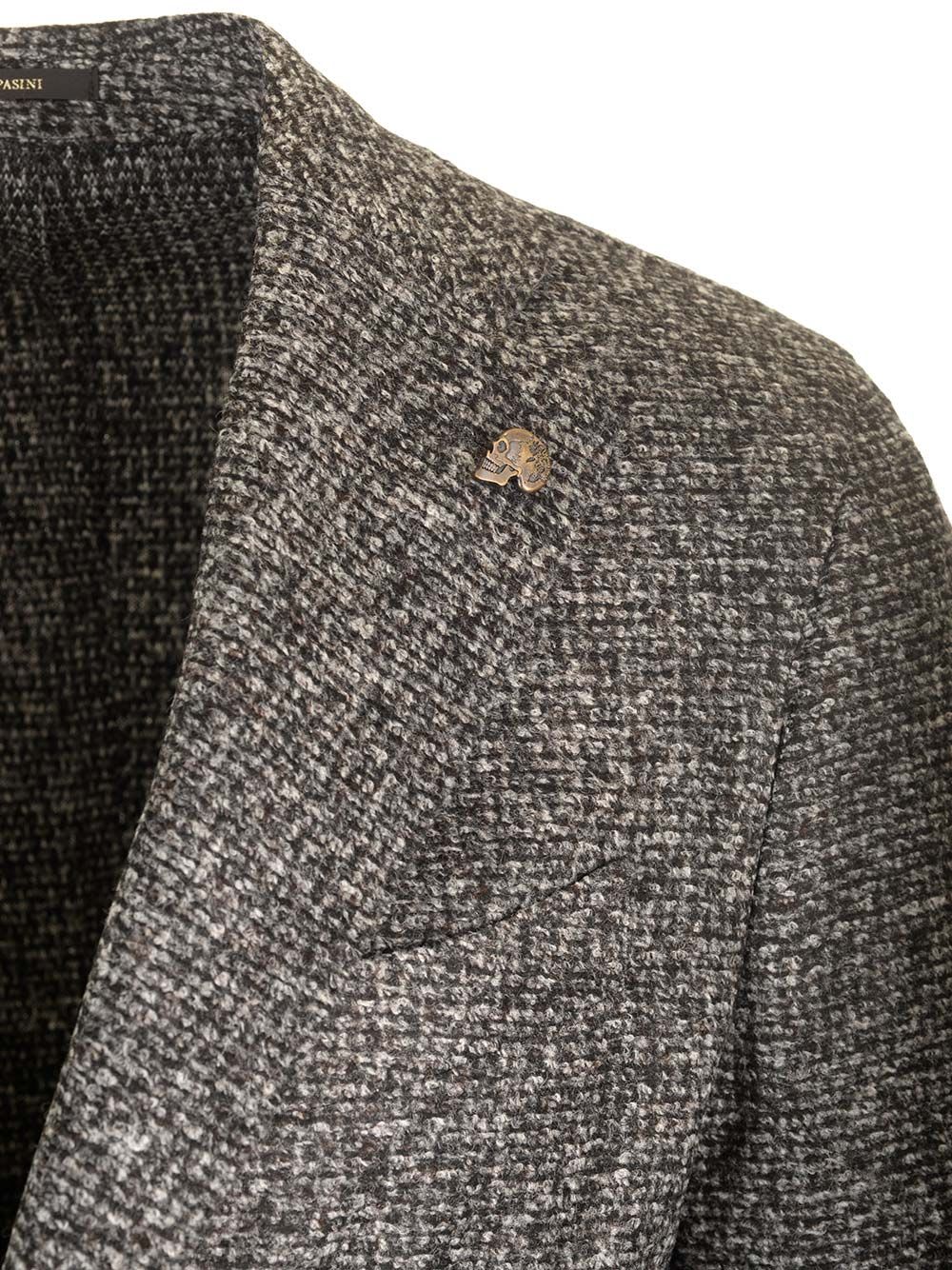 Shop Gabriele Pasini Wool Blend Jacket In Grey