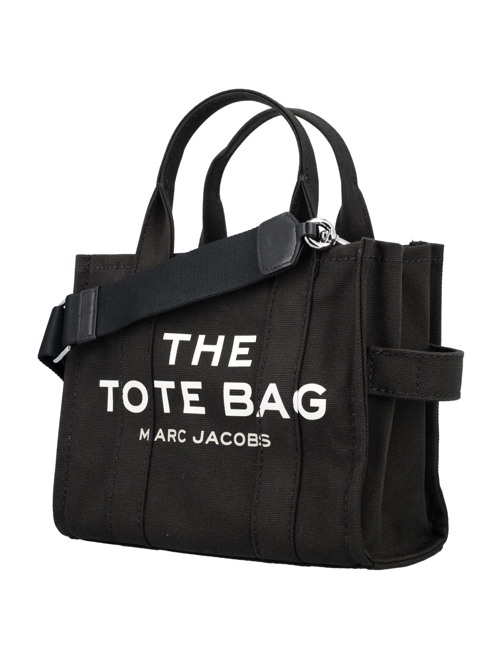 Marc Jacobs Small Canvas Logo Tote Bag In Black