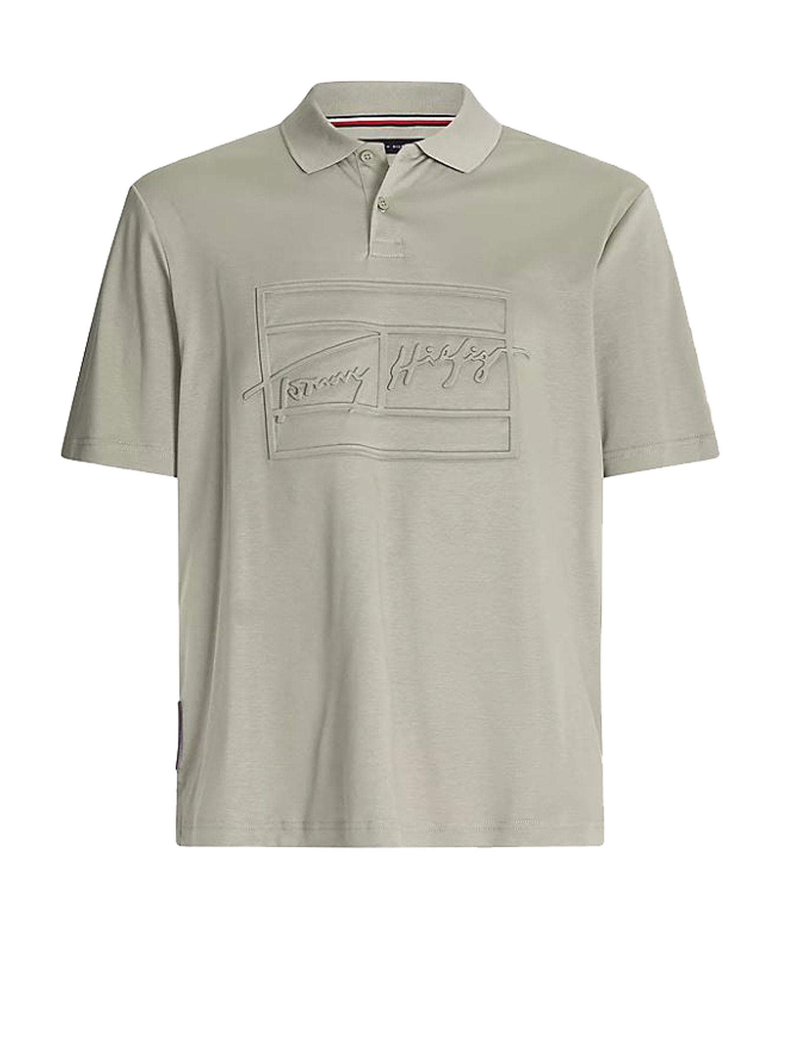 Tommy Hilfiger Polo Shirt In Gray Cotton