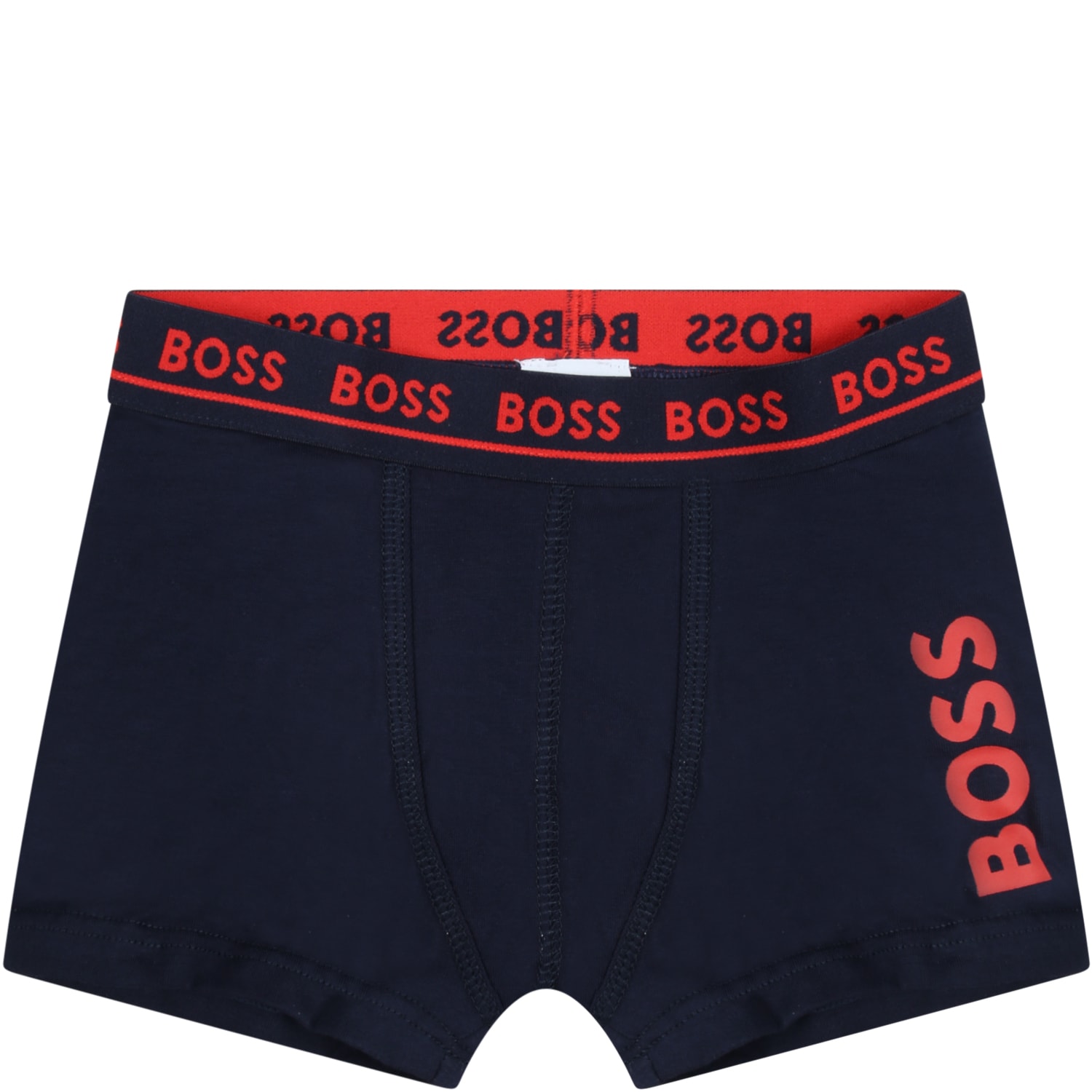 Hugo Boss Multicolor Set For Boy With Logo In Red