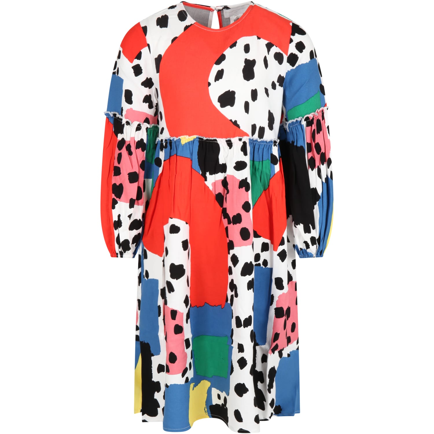Stella McCartney Kids Multicolor Dress For Girl With Dalmatian Spots